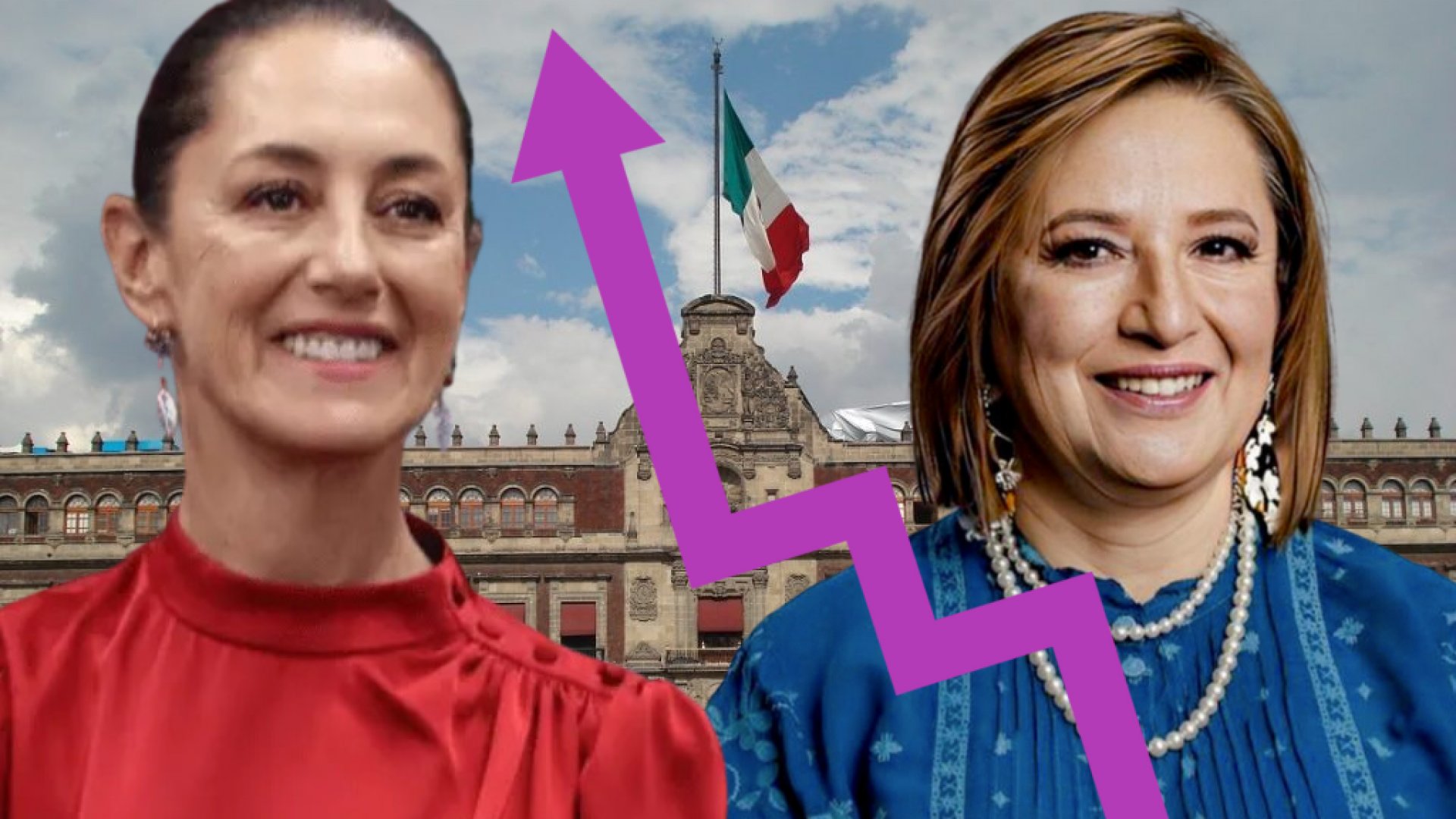 Por 10 puntos supera Claudia Sheinbaum a Xóchitl Gálvez en encuesta de México Elige
