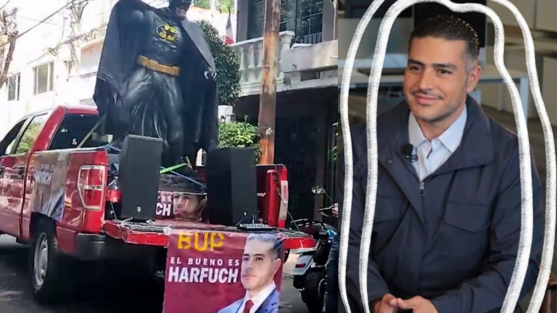 Seguidores de Omar García Harfuch promocionan y asocian su imagen con la de Batman