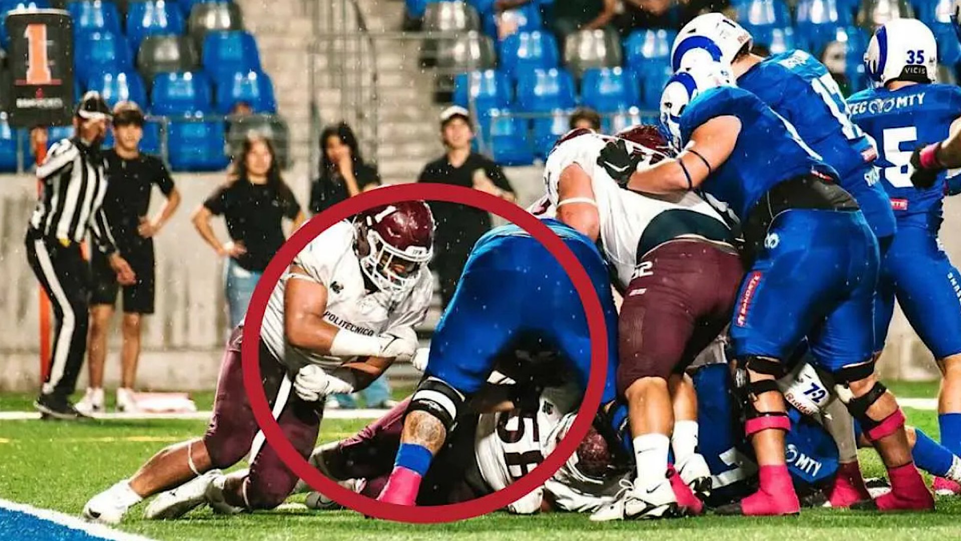 Expulsa ONEFA de por vida a jugador de Burros Blancos por agresión a rival del Tec
