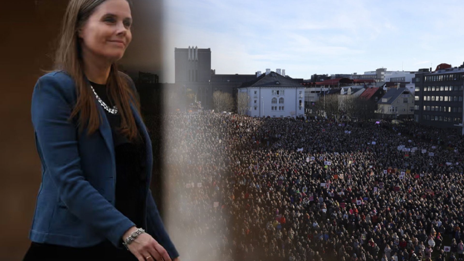 Mujeres en Islandia se van a huelga; se suma primera ministra