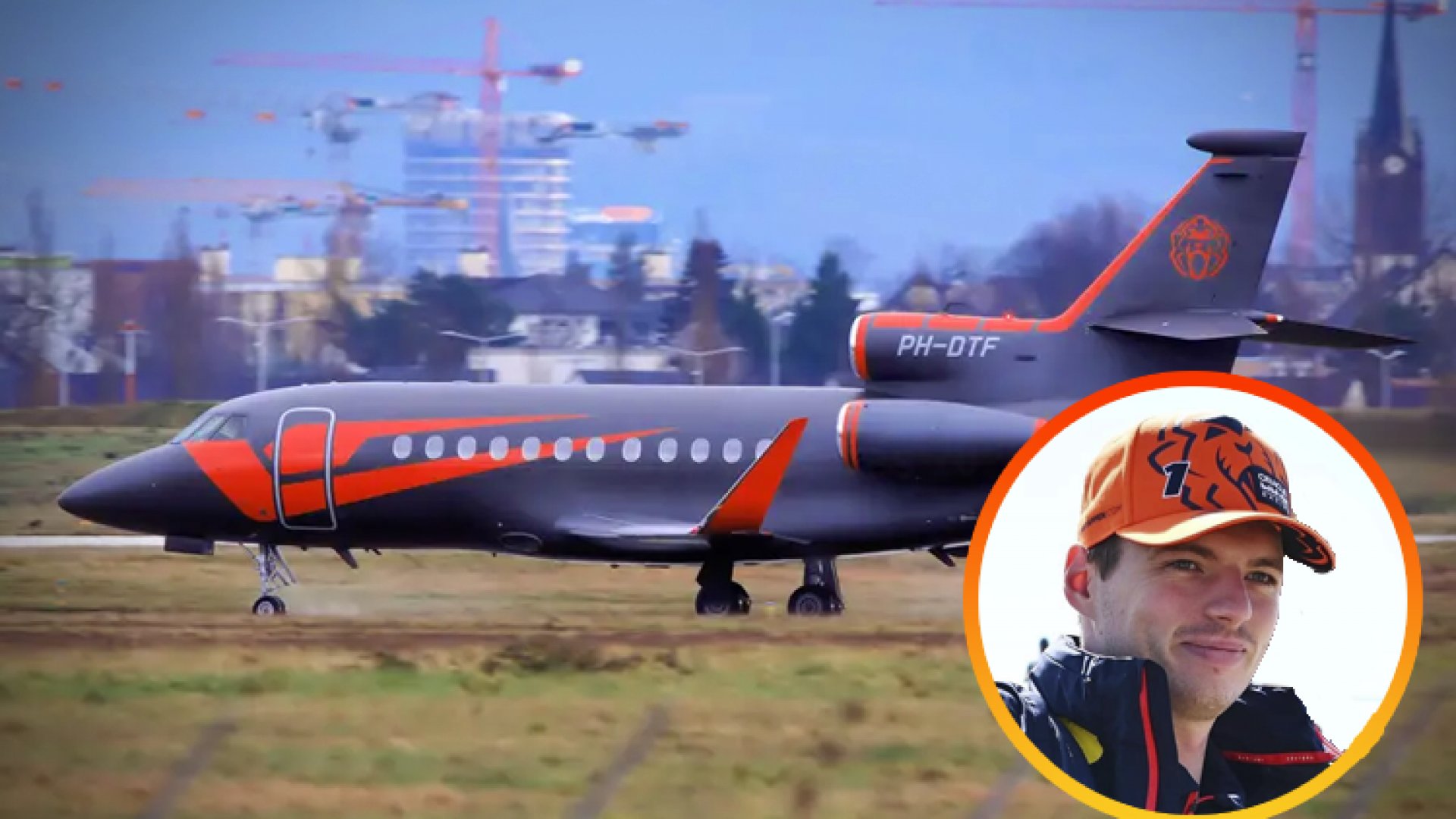Max Verstappen llega al AIFA en su avión privado