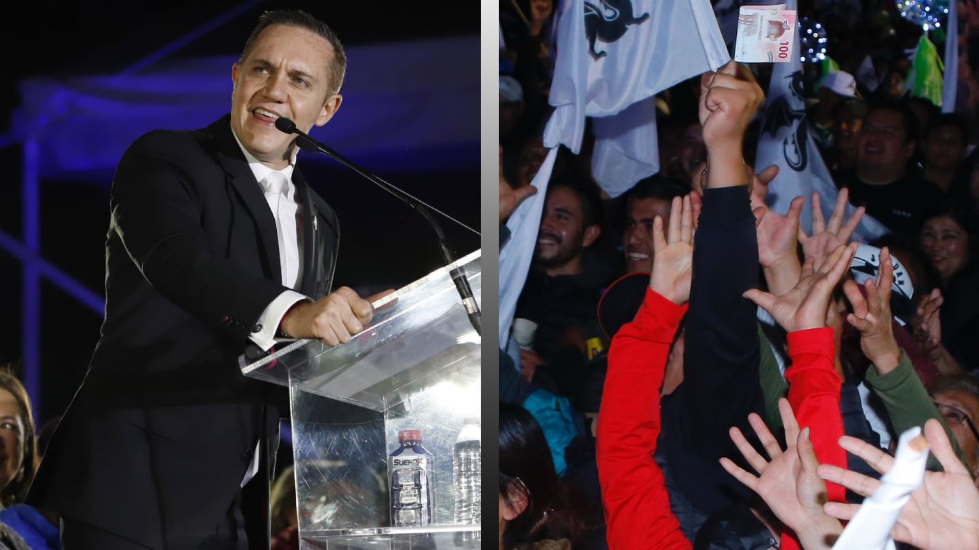 Avientan billetes antes del Informe de Alcalde de Cuajimalpa