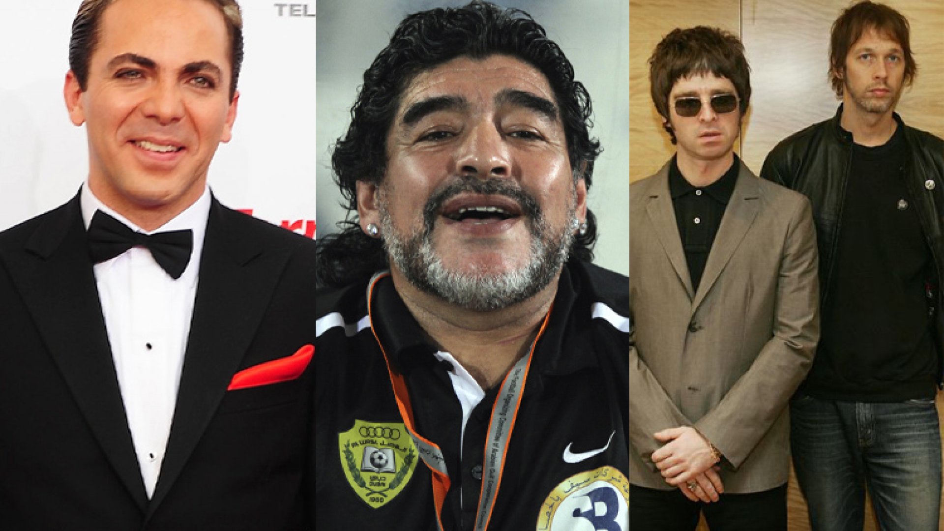 La noche loca de Maradona, Cristian Castro y los Gallagher