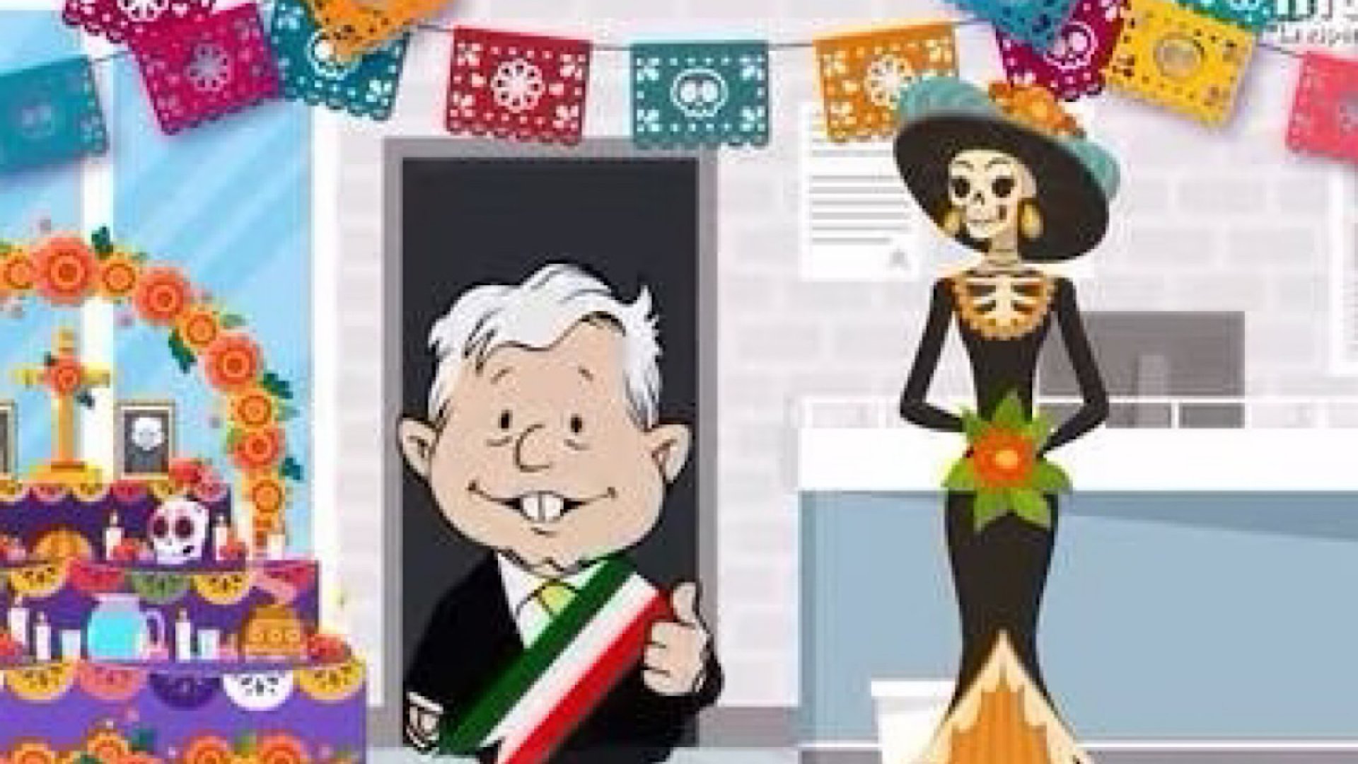 Morena dedica ‘calaverita’ a AMLO por el Día de Muertos