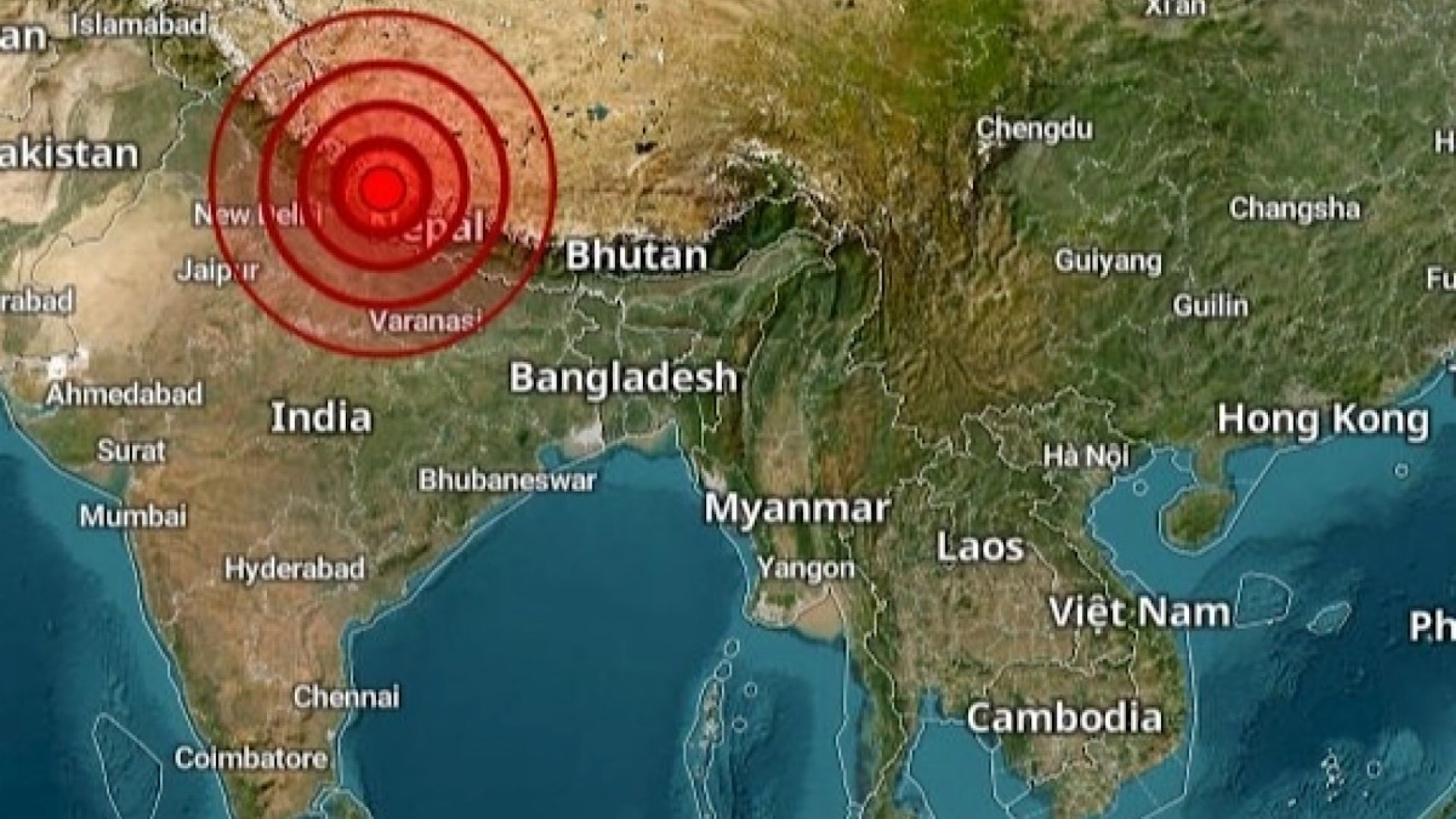 Sube a 125 cifra de muertos tras sismo de magnitud 5.6 en Nepal