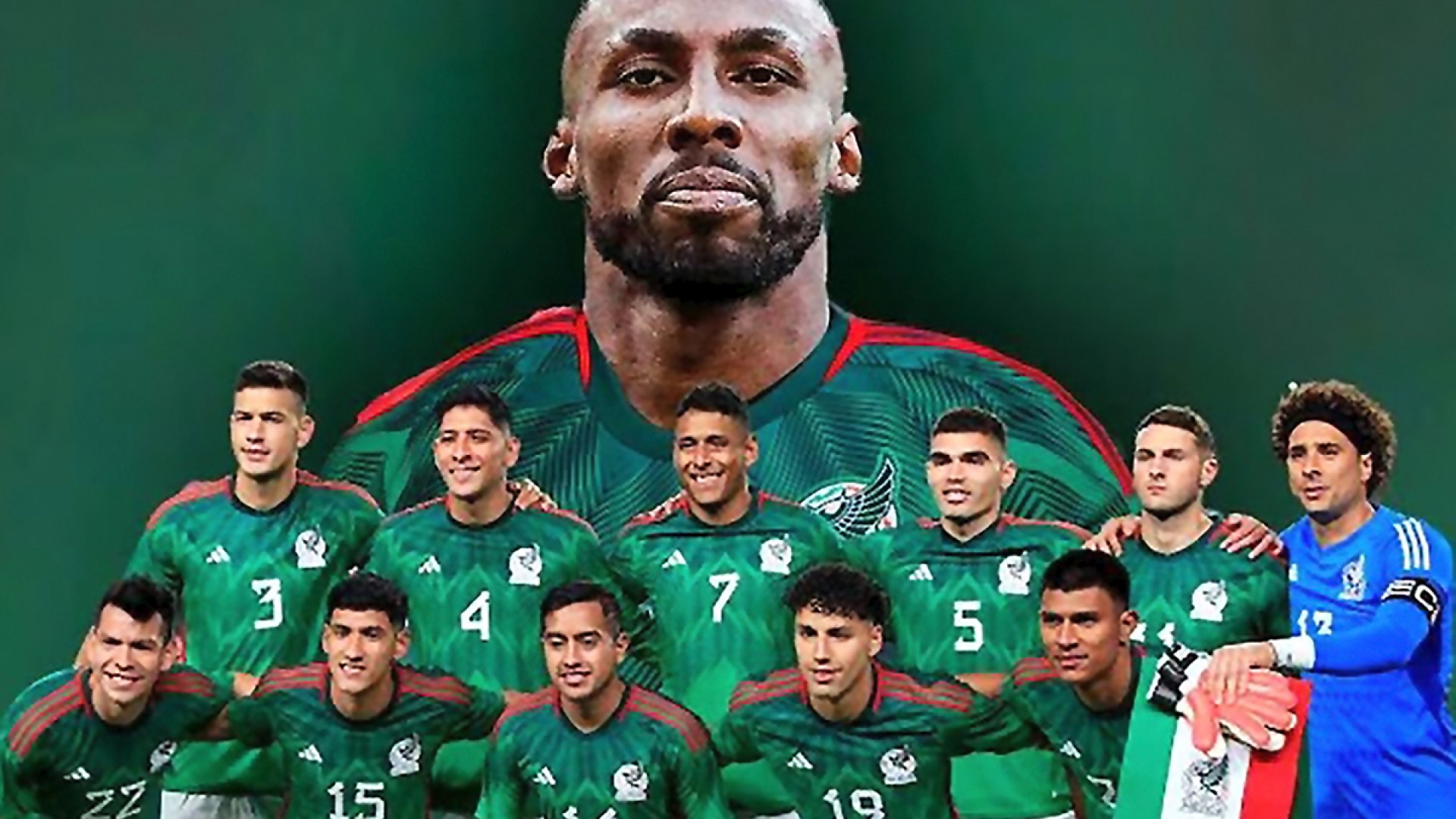 ¡Le va muy bien el verde! Julián quiñones vistió los colores de la selección mexicana