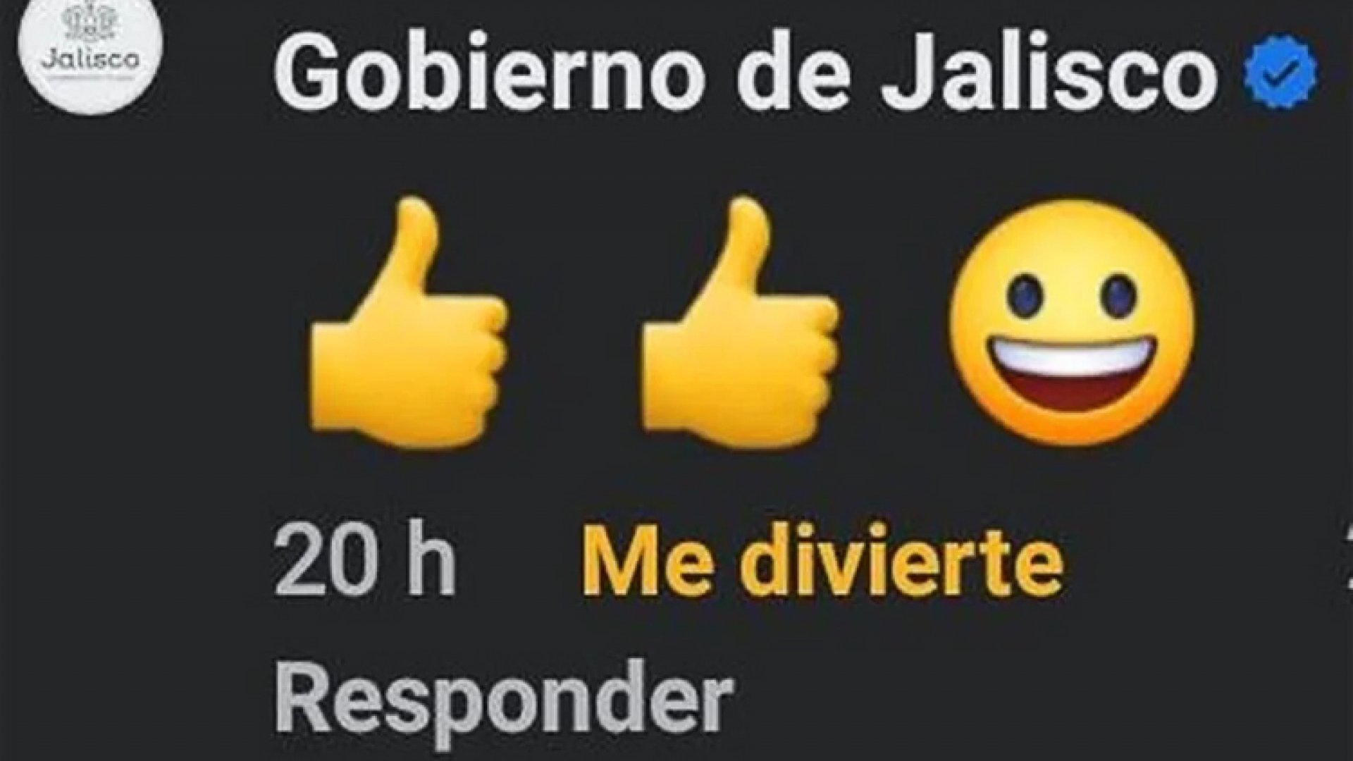 Con emojis, Gobierno de Jalisco responde comentario de desapariciones