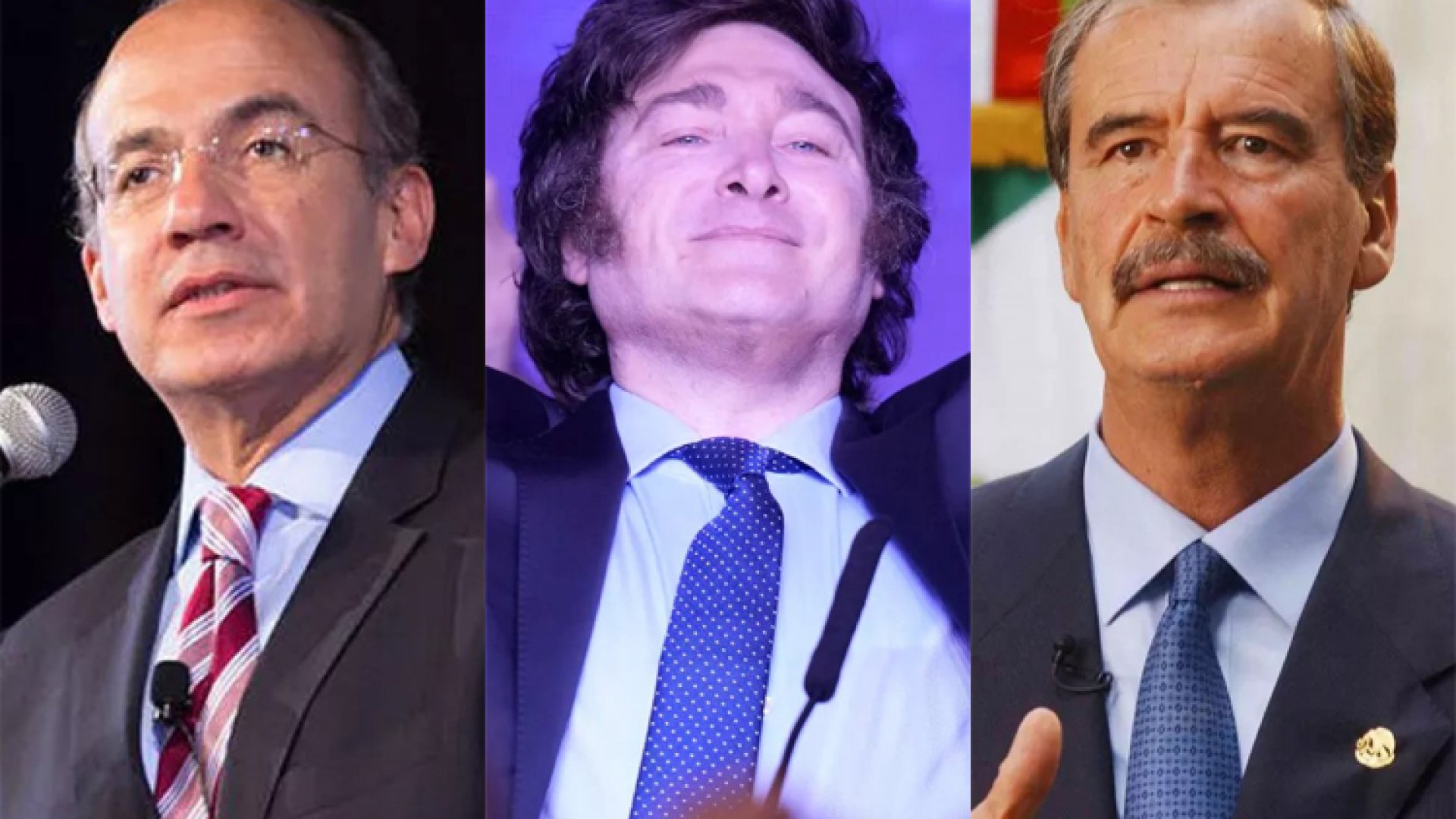 Apoyan Calderón y Fox al candidato argentino Milei