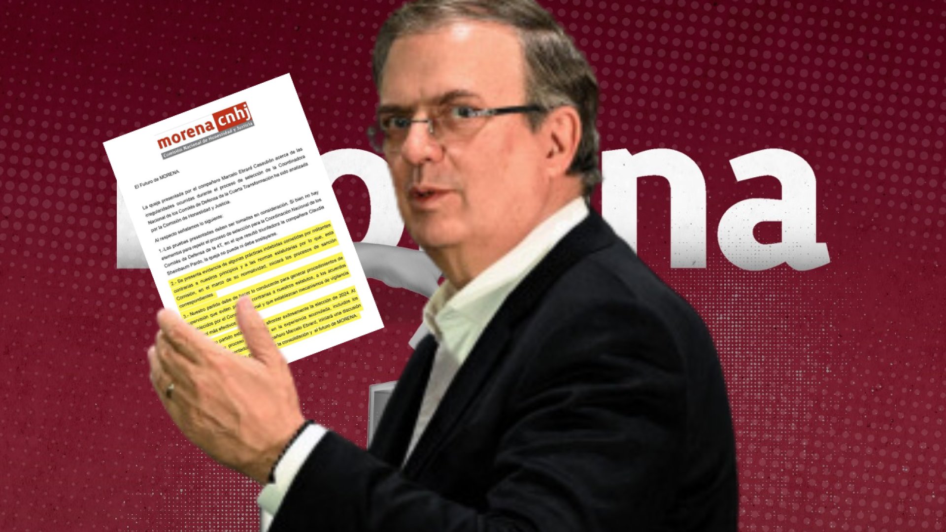 Revela Ebrard dictamen de Morena sobre su queja