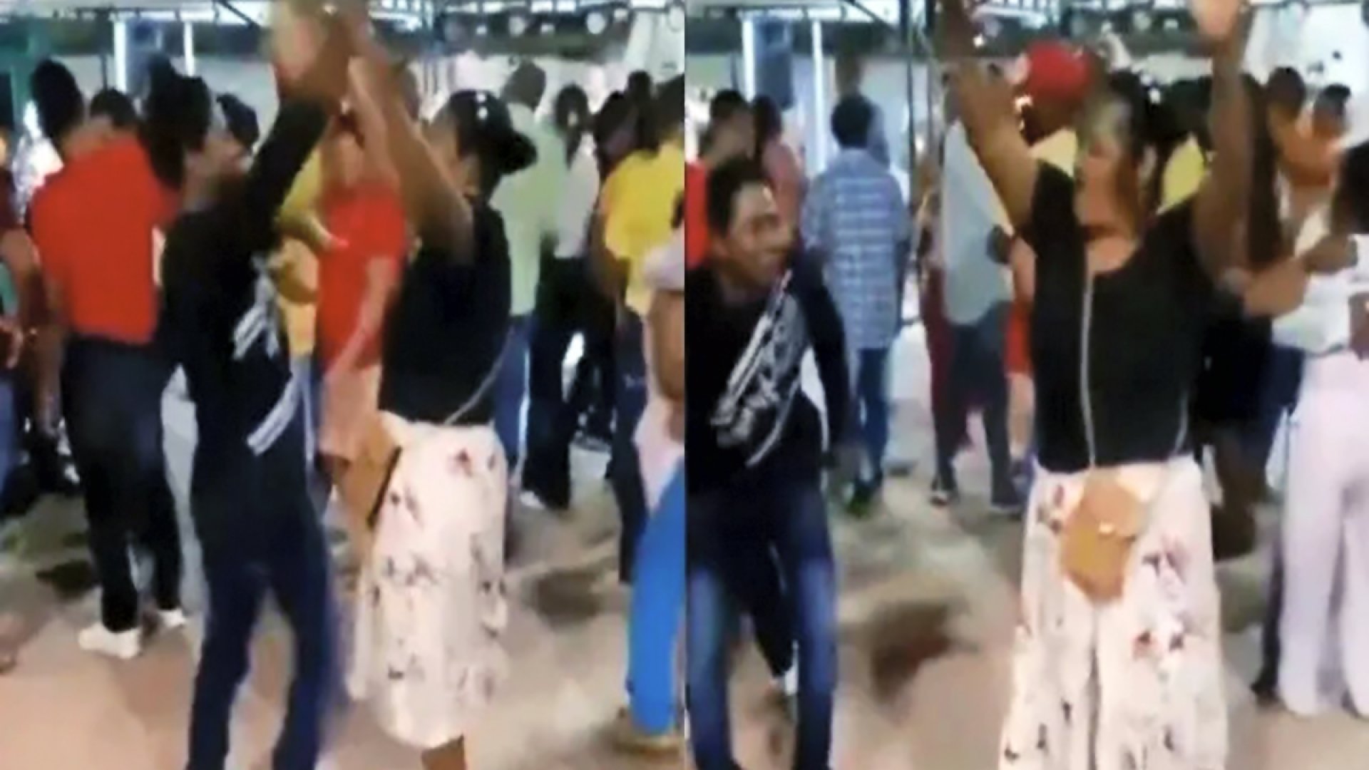 Mujer bailaba felizmente en una fiesta cuando sufre un infarto fulminante