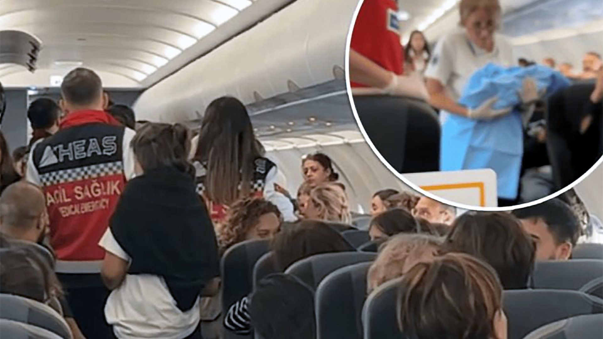 Mujer da a luz en un avión, con ayuda de asistentes de vuelo
