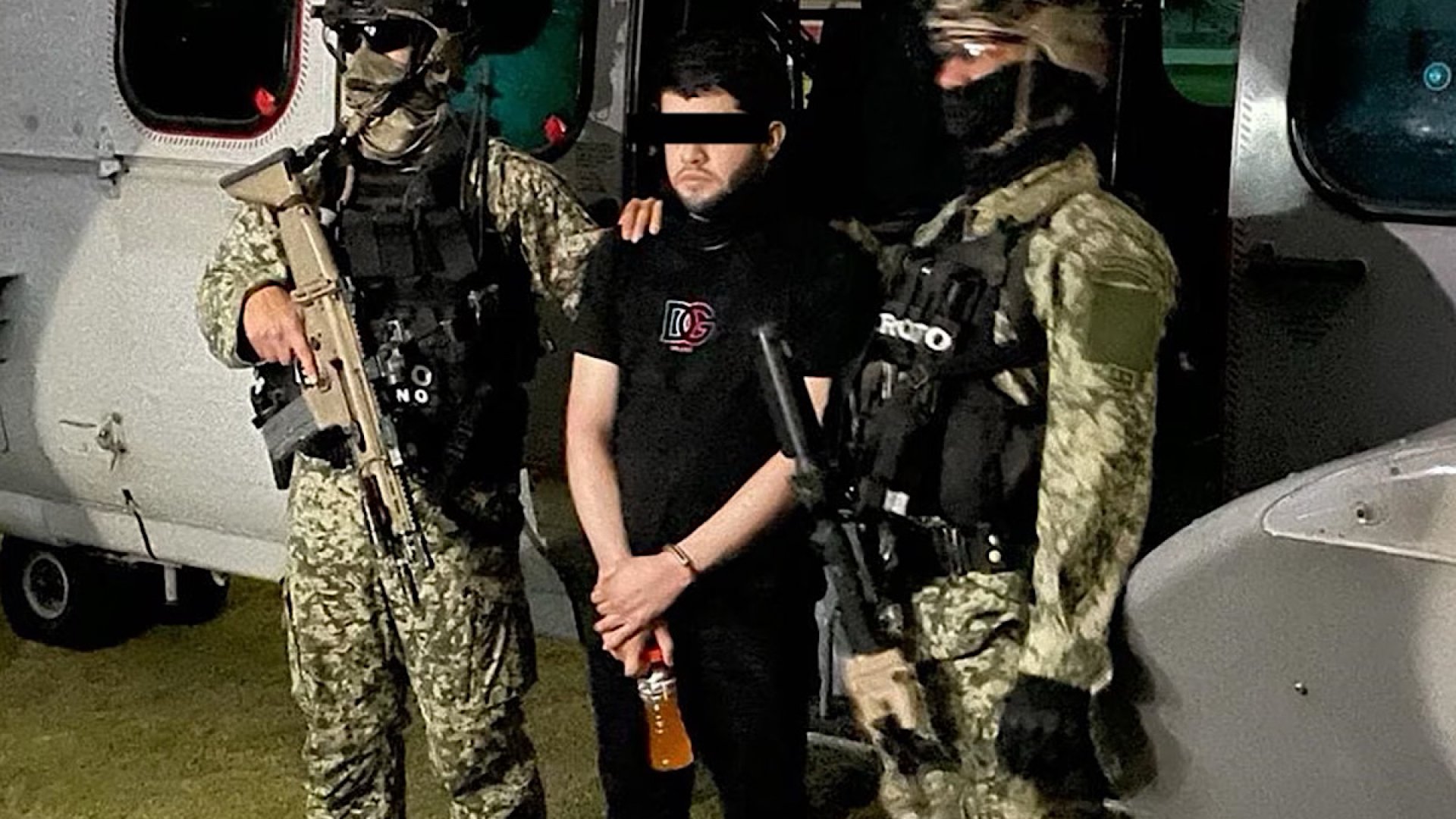Fuerte operativo en traslado a la CMDX del colaborador de Los Chapitos