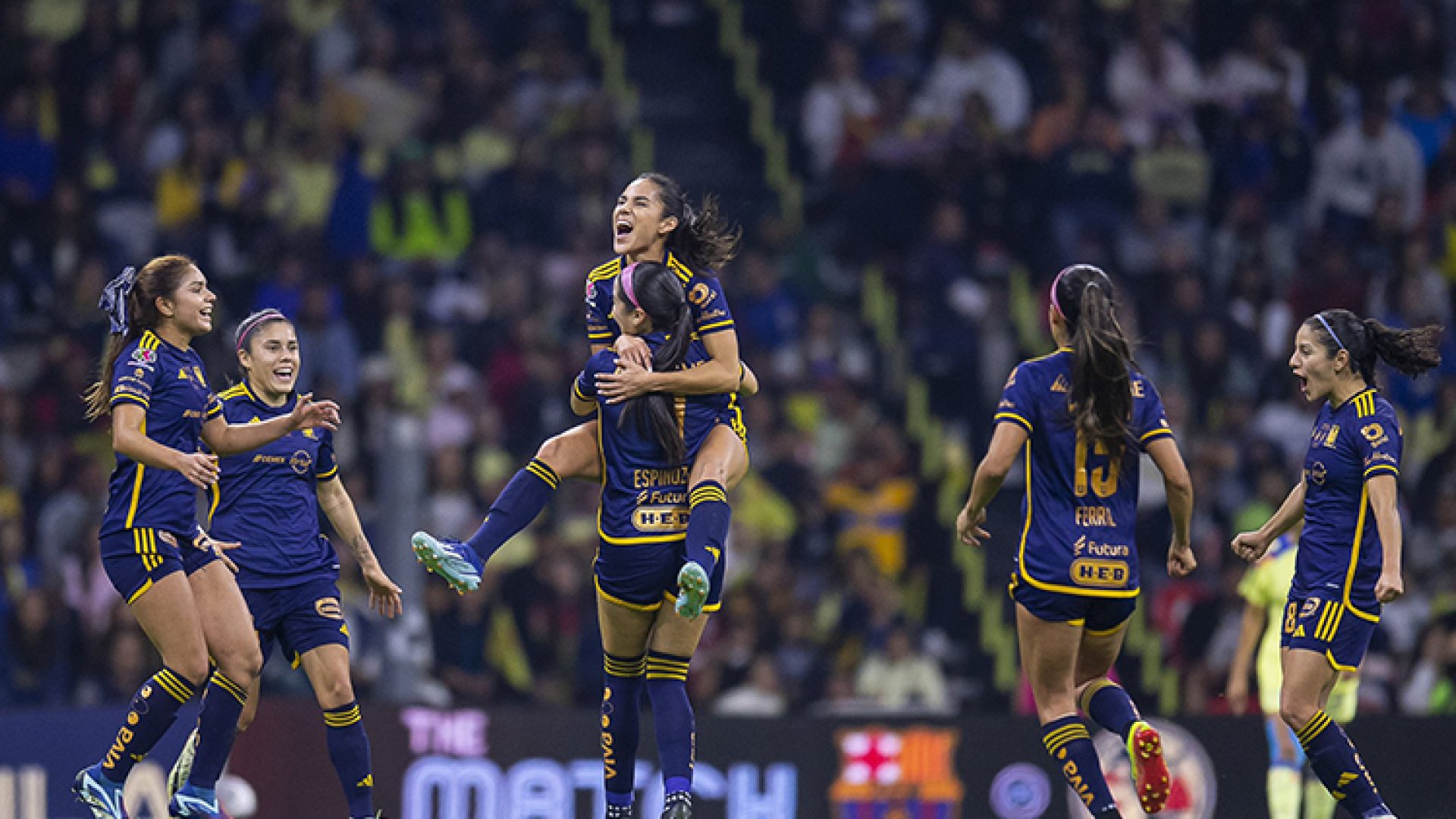 Golea Tigres al América en la ida de la Final Femenil