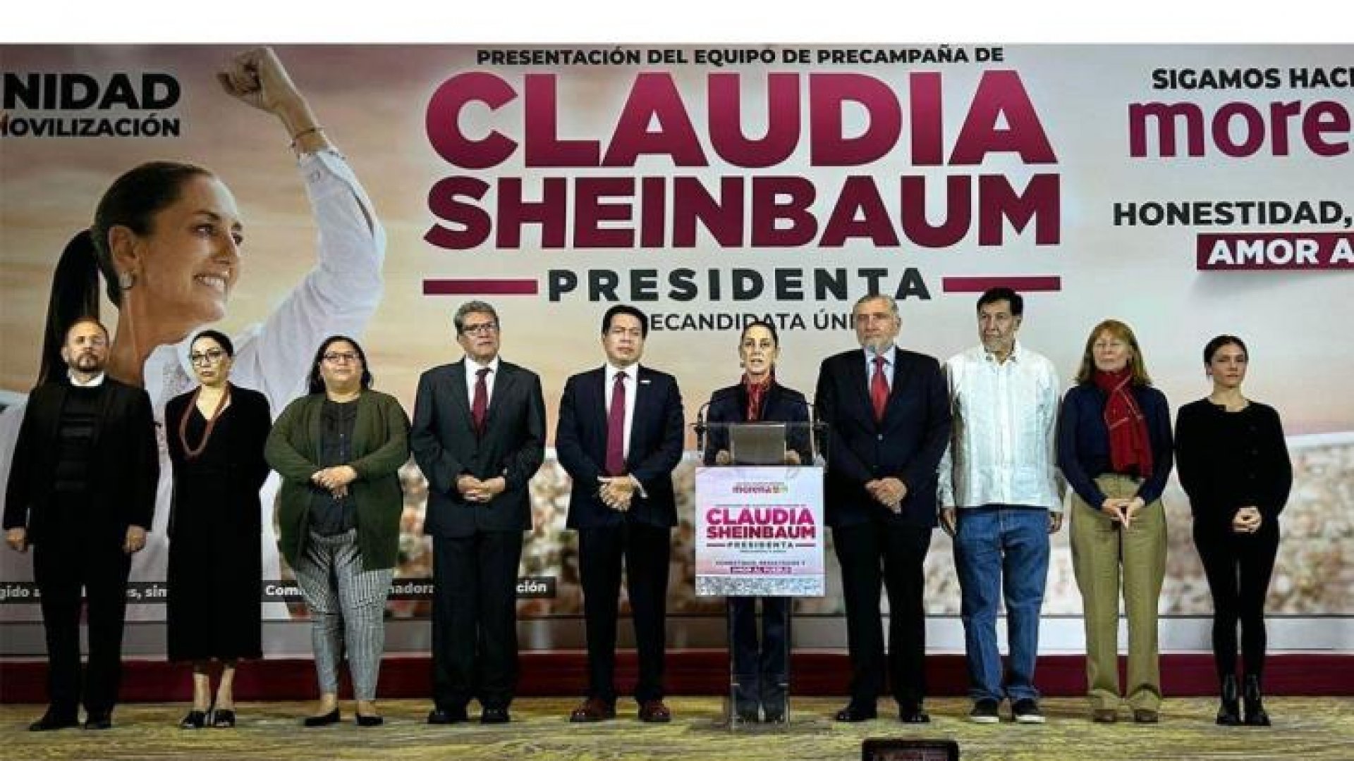 Claudia Sheinbaum presenta a su equipo de precampaña