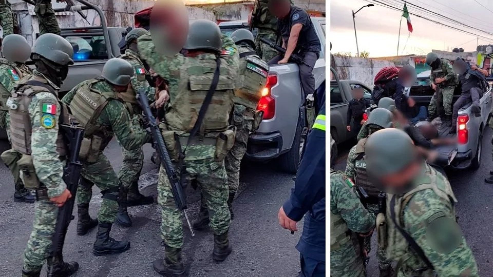 Intentan quemar a dos presuntos extorsionadores en Edomex