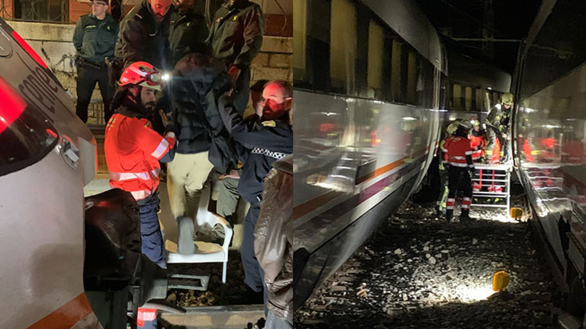 Evacuan a 200 pasajeros tras choque de trenes en España