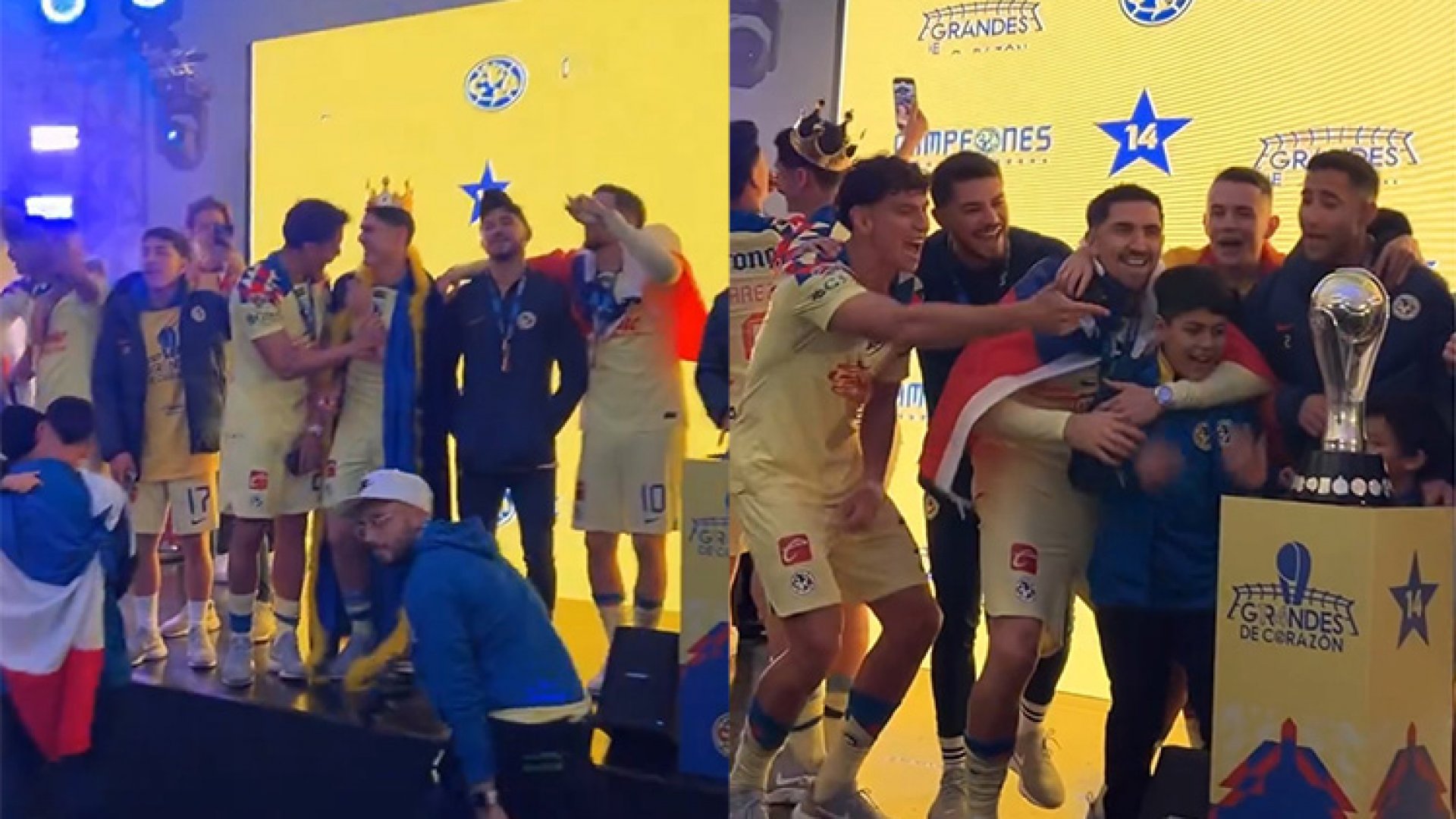 Festeja América en Coapa el título 14