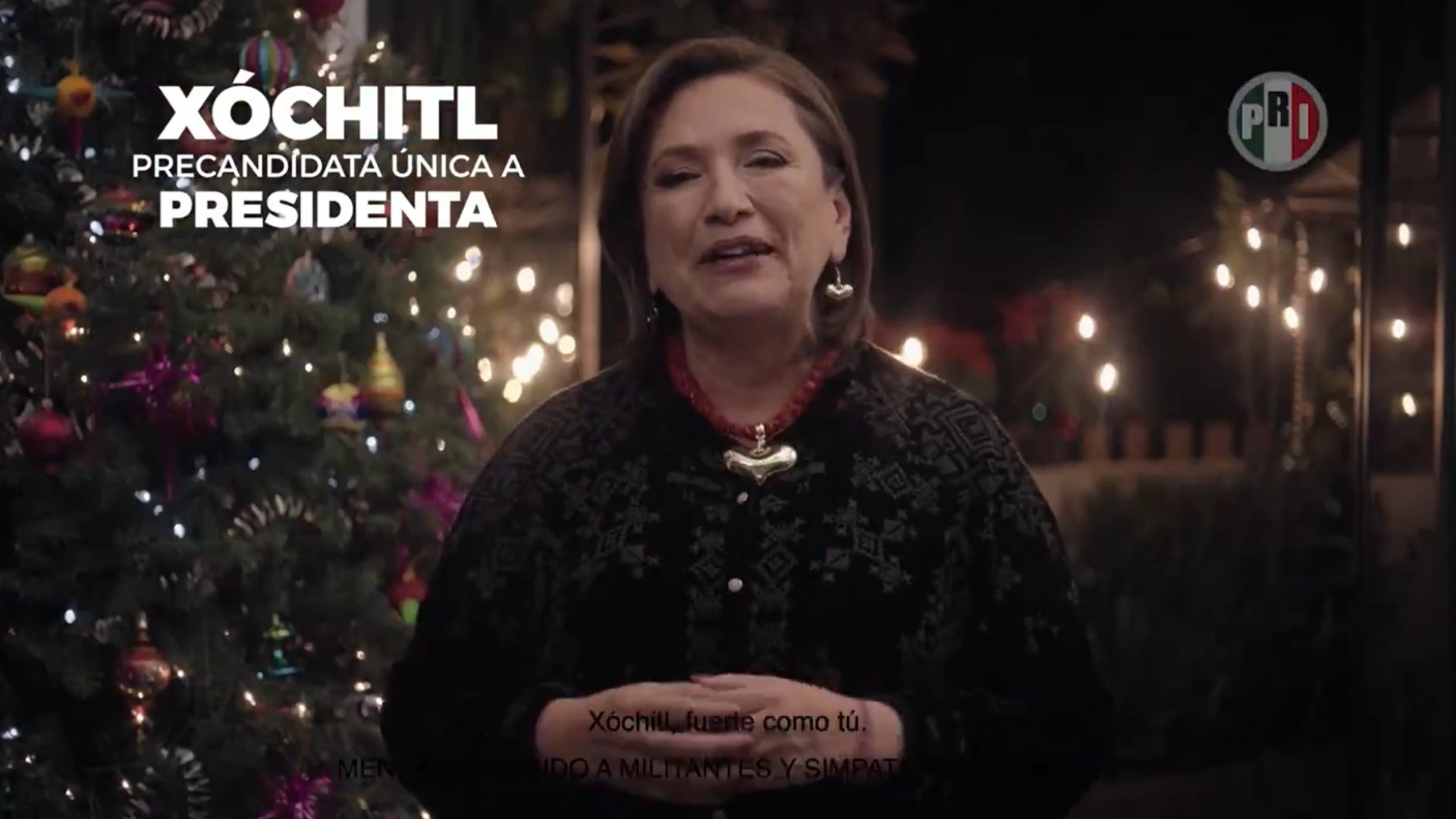 Xóchitl Gálvez dedica spot navideño