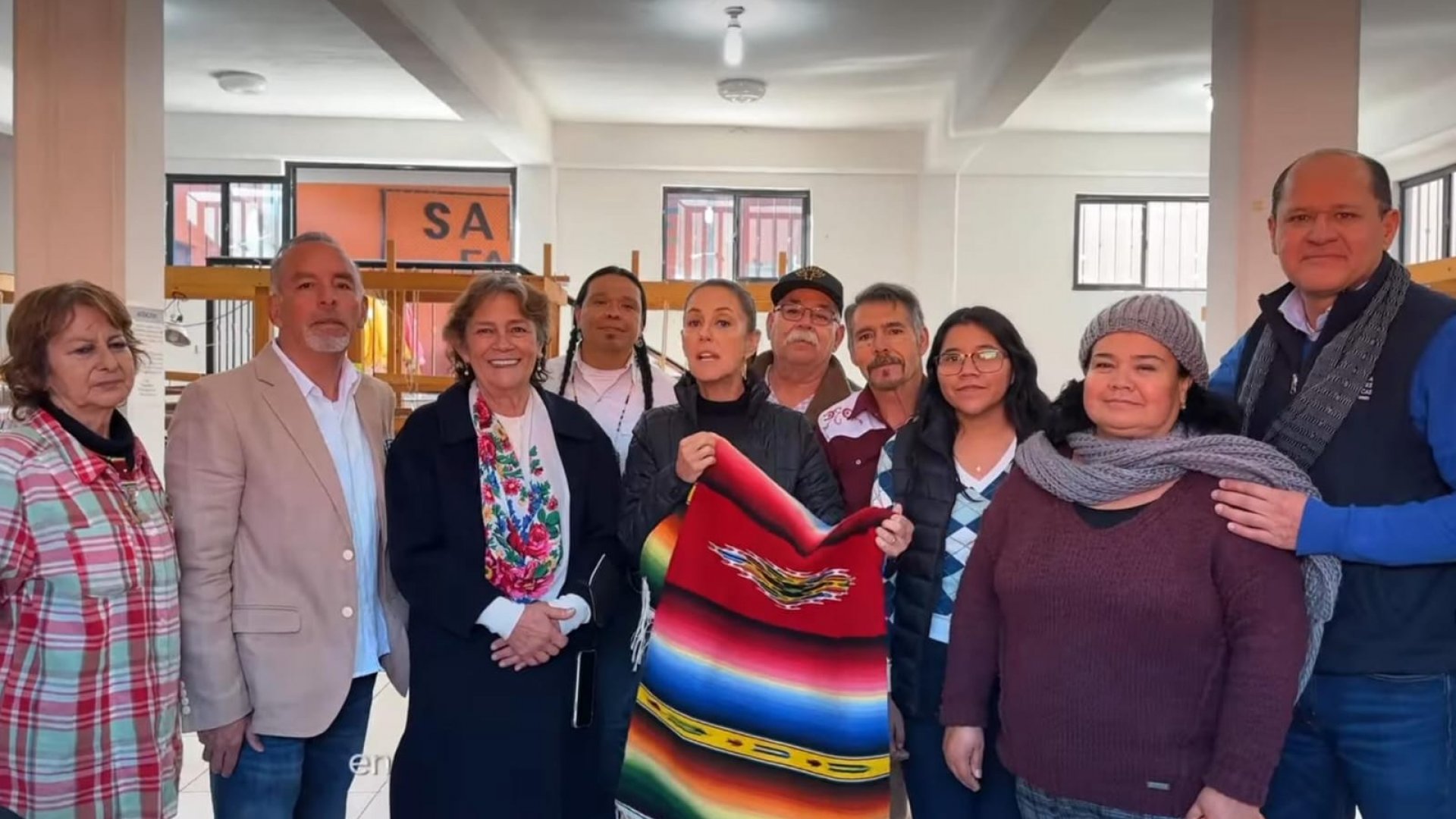 Claudia Sheinbaum visita la Escuela del Sarape en Coahuila