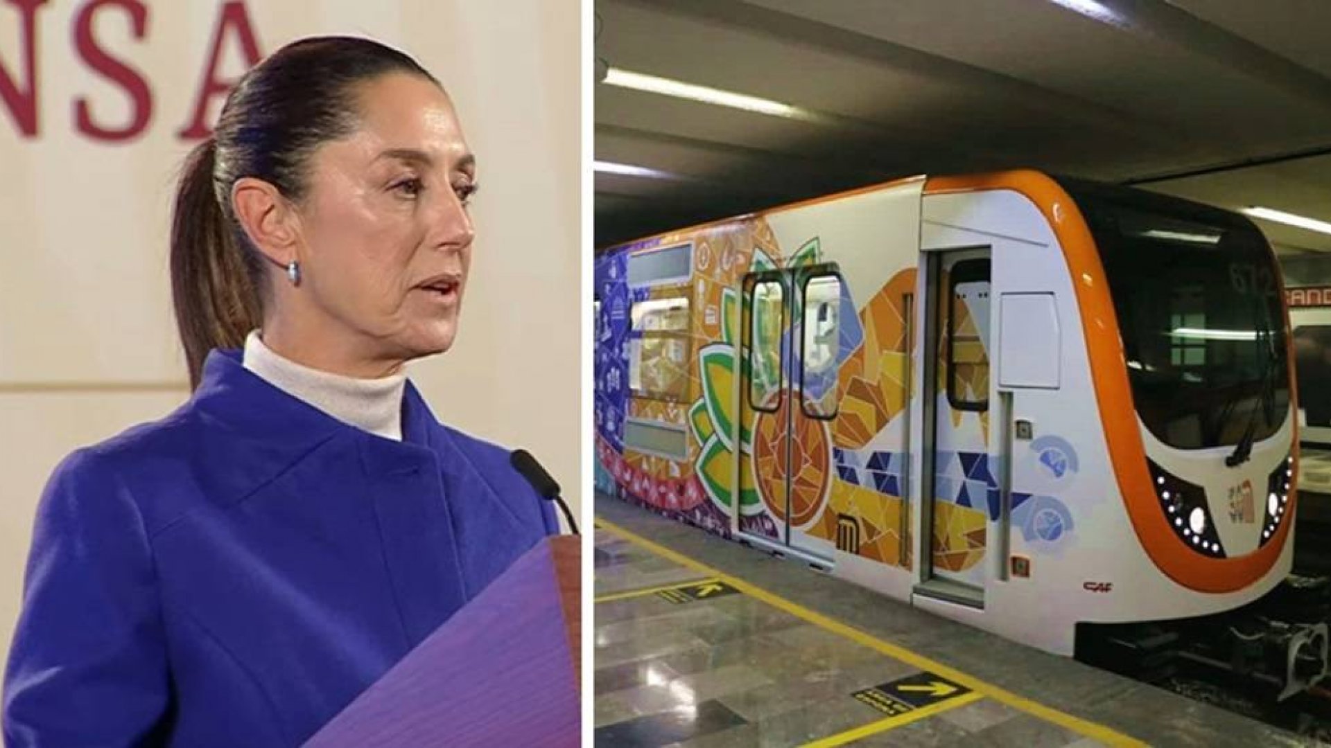 Sheinbaum presume opiniones positivas sobre el Metro de la CDMX