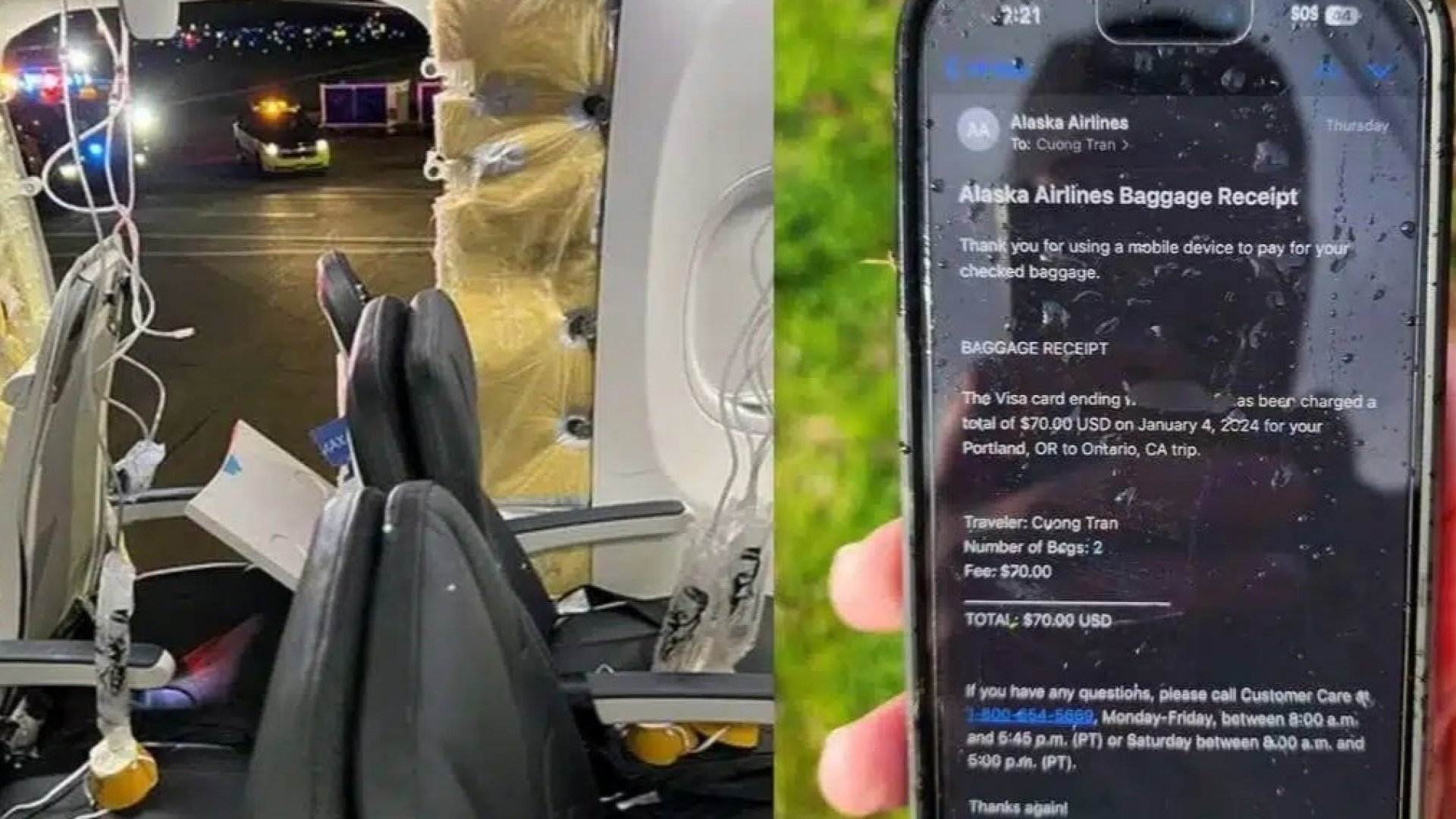 Cae iPhone desde avión de Alaska Airlines y sobrevive