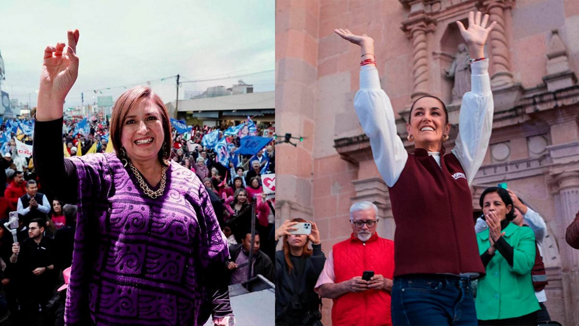 Actividades de Claudia Sheinbaum y Xóchitl Gálvez para este 11 de enero