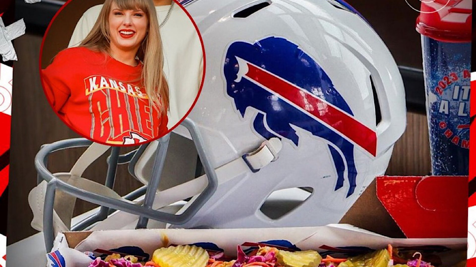 Los Bills crean menú  con temática de Taylor Swift para el juego ante Chiefs