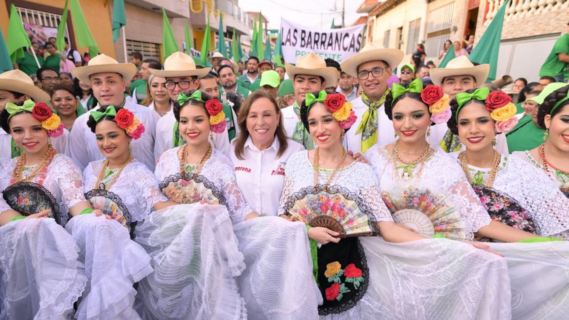 Histórico cierre de precampaña de Rocío Nahle en Alvarado