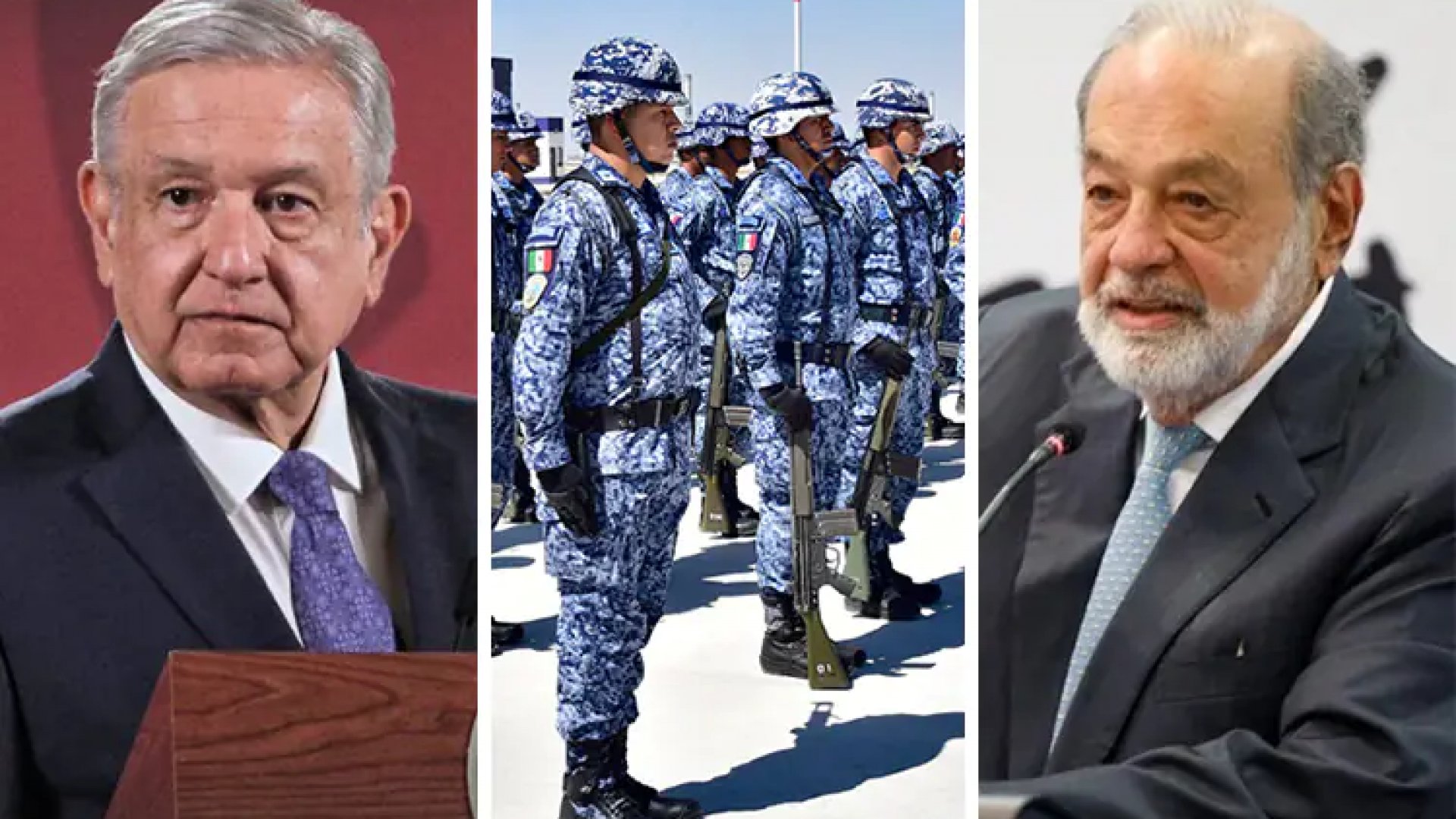 Se opone AMLO a opinión de Slim: ‘Ejército ayuda a transformación’