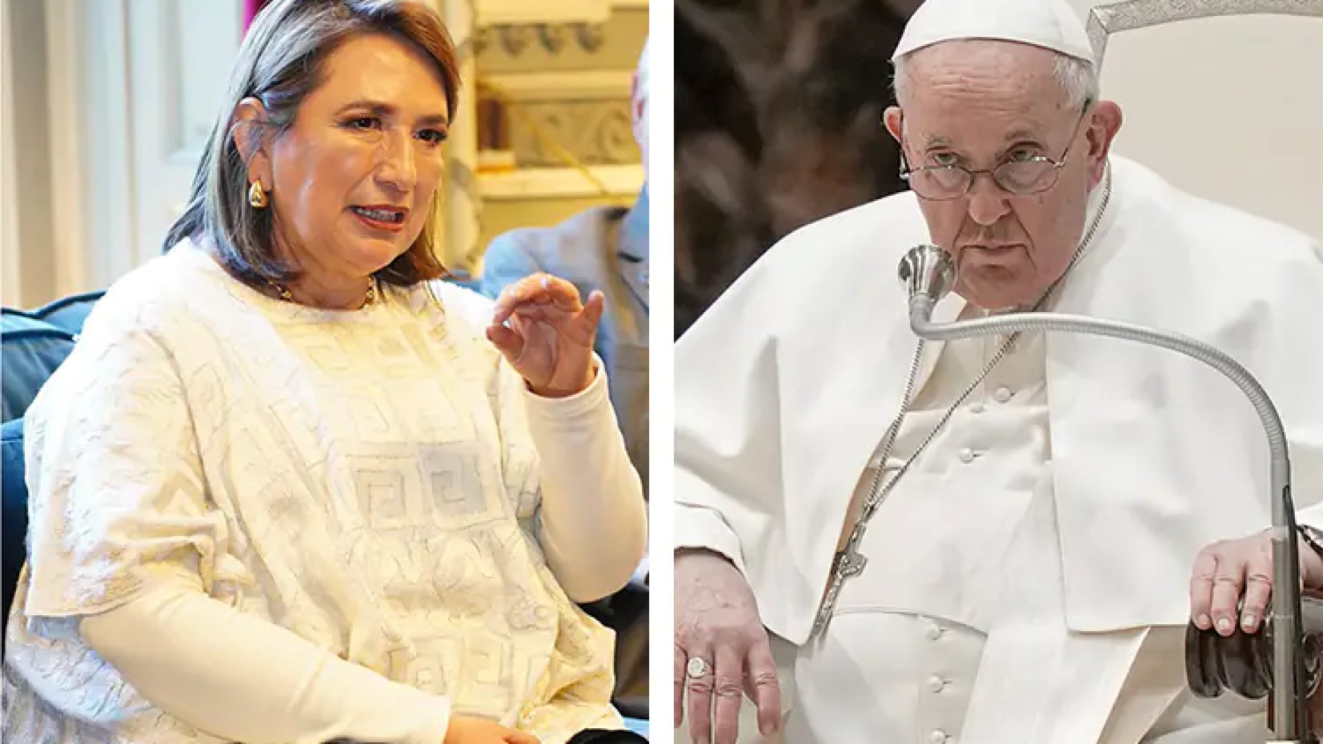 Se reúnen Xóchitl Gálvez y el papa Francisco