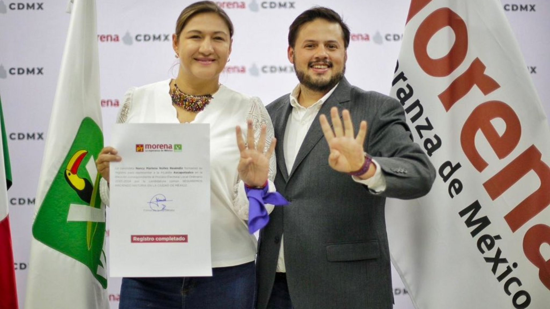 Nancy Núñez, Fernando Mercado y López Casarín completan sus registros como candidatos