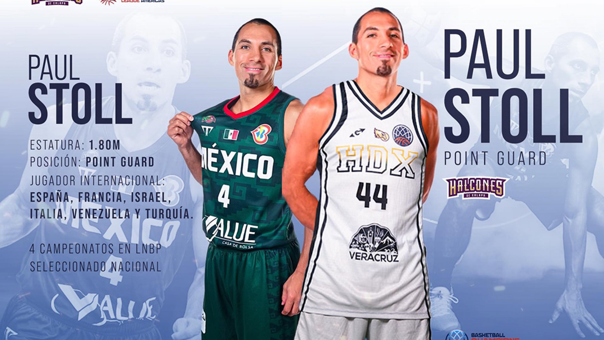 Halcones de Xalapa dio a conocer la incorporación de Paul Stoll