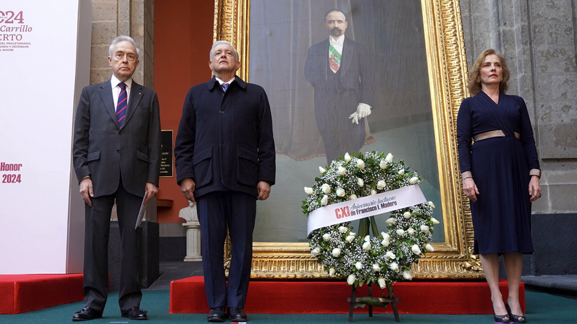Encabeza AMLO el 111 Aniversario Luctuoso de Francisco I. Madero