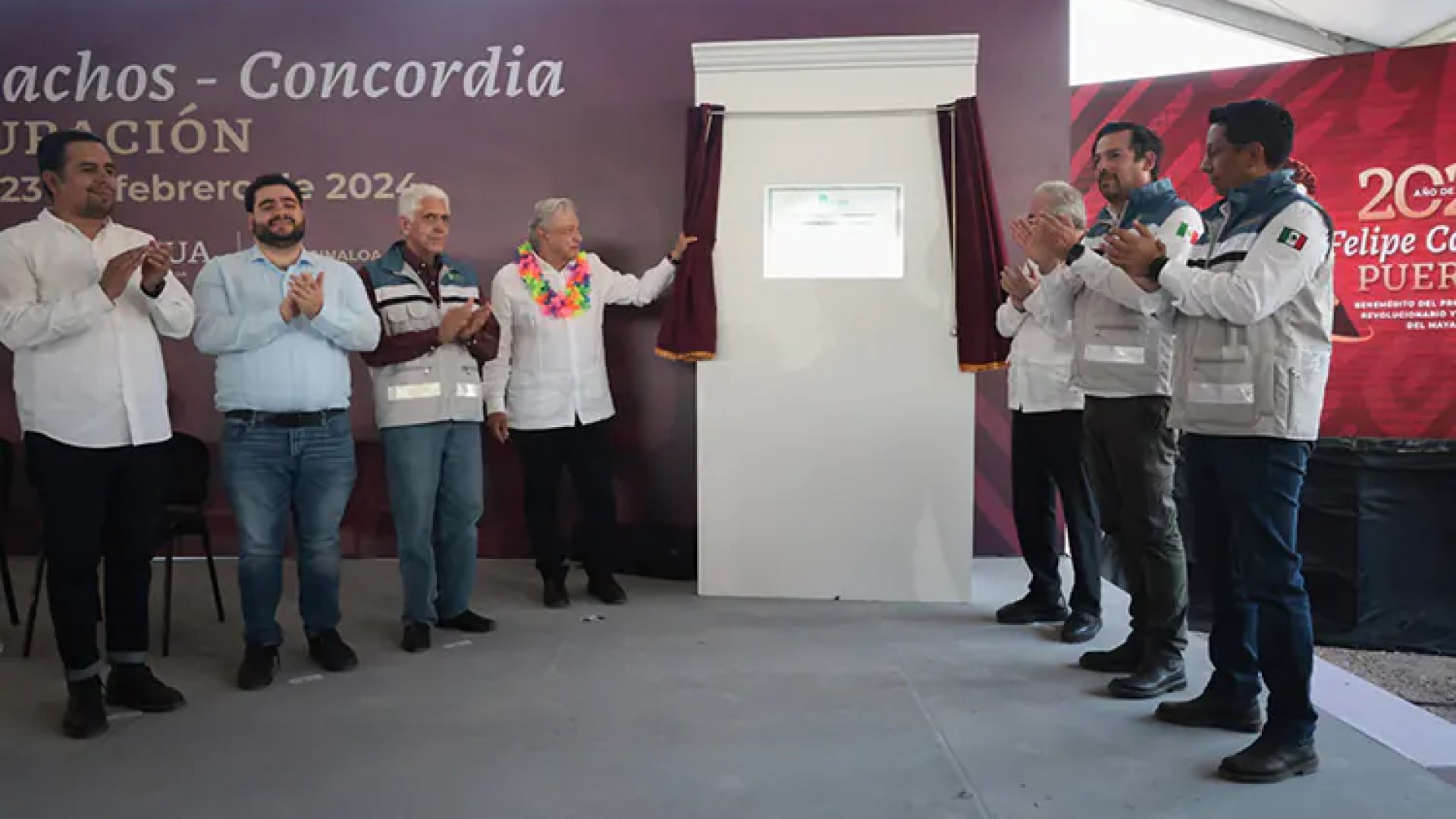 Inaugura AMLO acueducto Picachos-Concordia, en Sinaloa