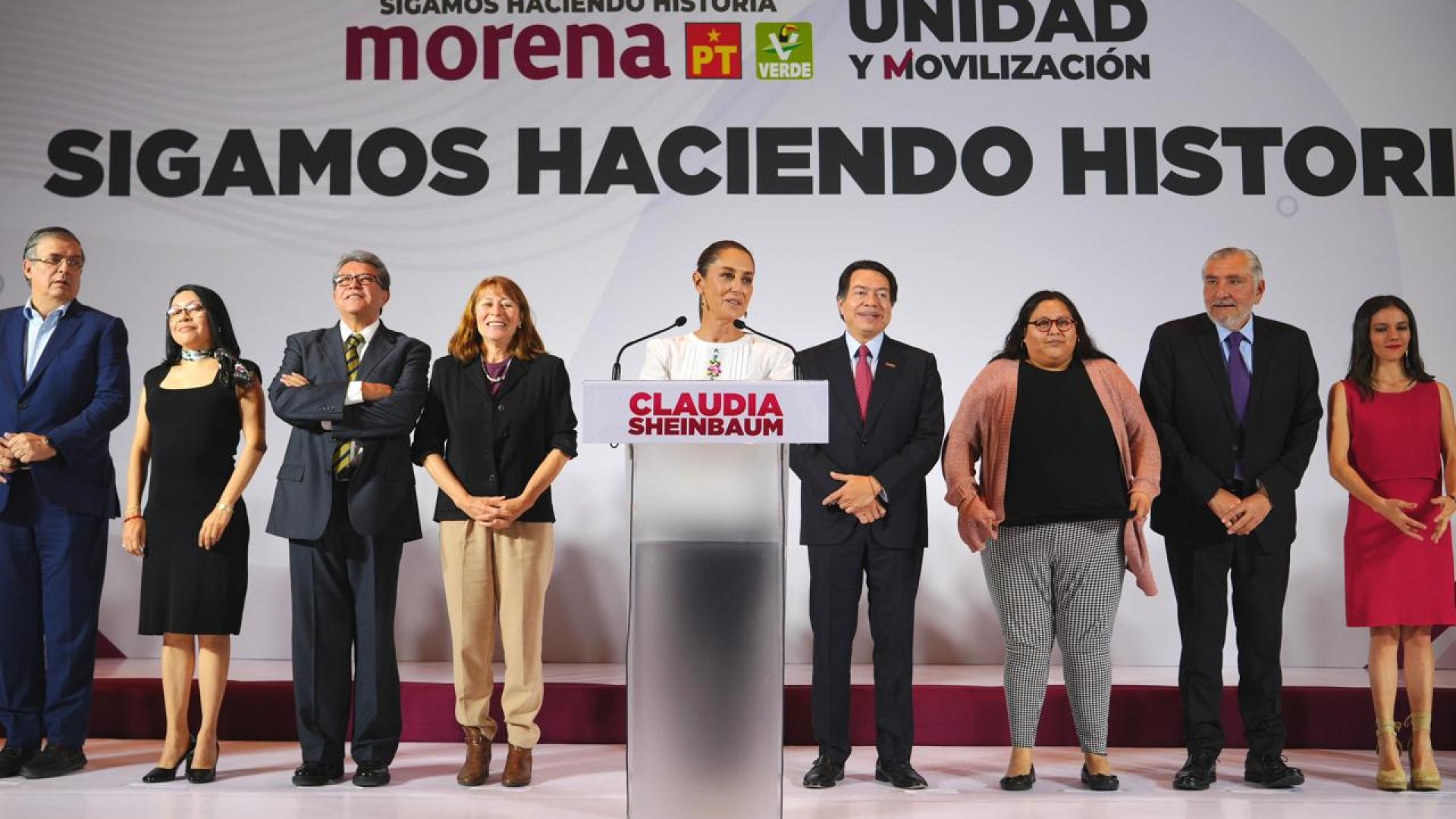 Claudia Sheinbaum presenta equipo de campaña rumbo a la presidencia de la república