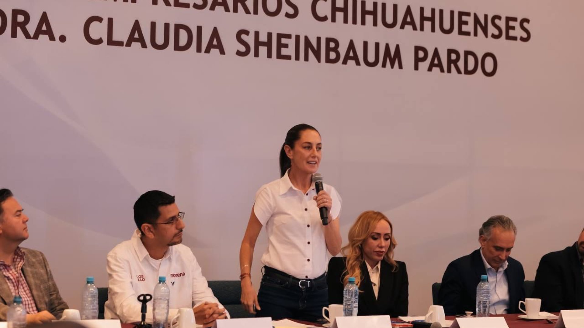 Claudia Sheinbaum presenta sus compromisos para Ciudad Juárez ante empresarios de Chihuahua