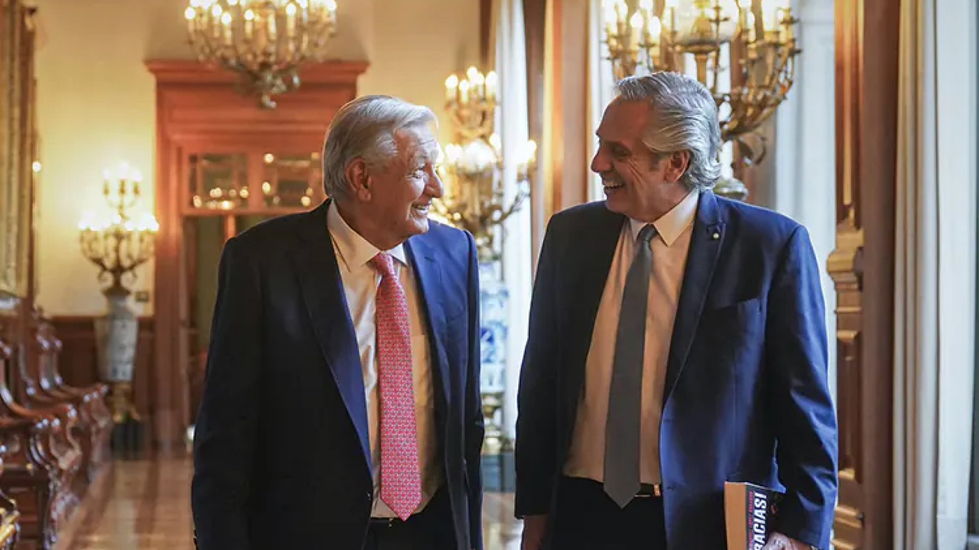 Recibe AMLO al expresidente de Argentina Alberto Fernández