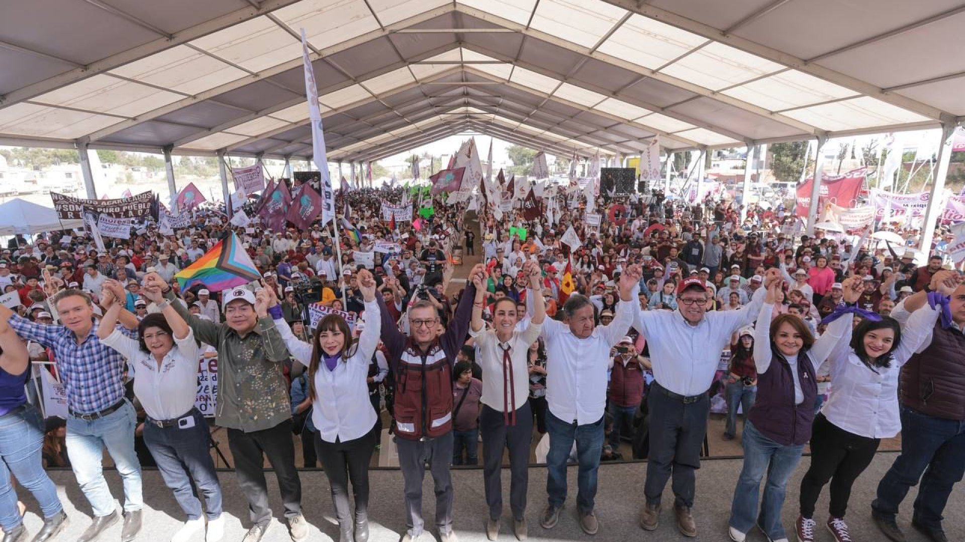 Claudia Sheinbaum va por mejor movilidad, acceso al agua potable y protección al medio ambiente para fortalecer la transformación en el estado de México