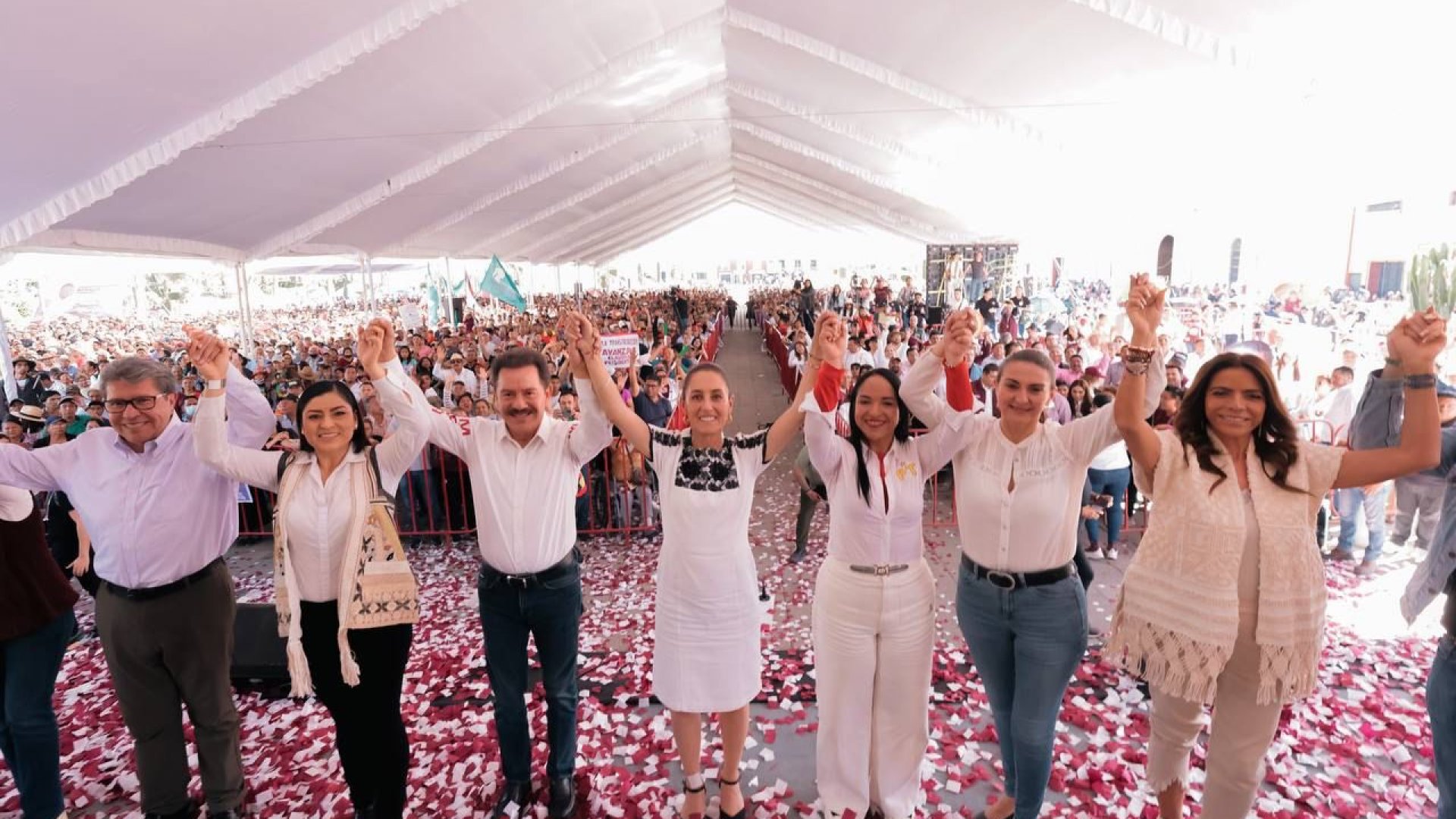 Claudia Sheinbaum apuesta por el fortalecimiento del tren de pasajeros y la ampliación de las carreteras como prioridad de la 4T en Puebla