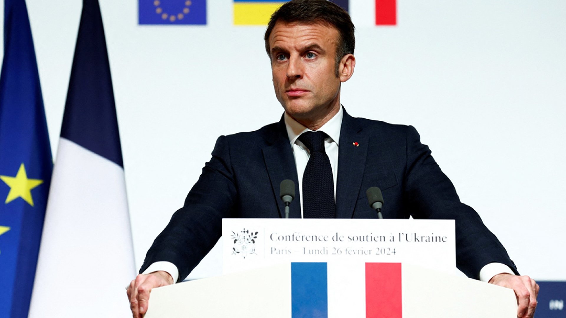Macron insiste en el envío de tropas ‘para que Rusia no gane la guerra en Ucrania’