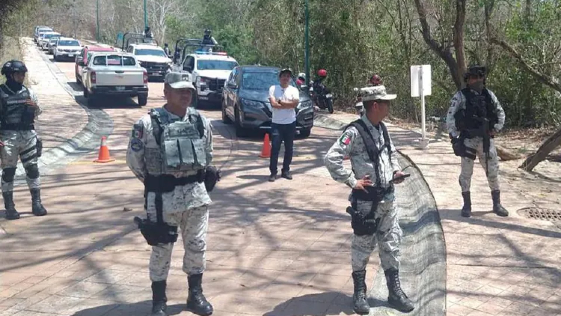 Guardia Nacional en campo de golf fue por gente armada: Profepa