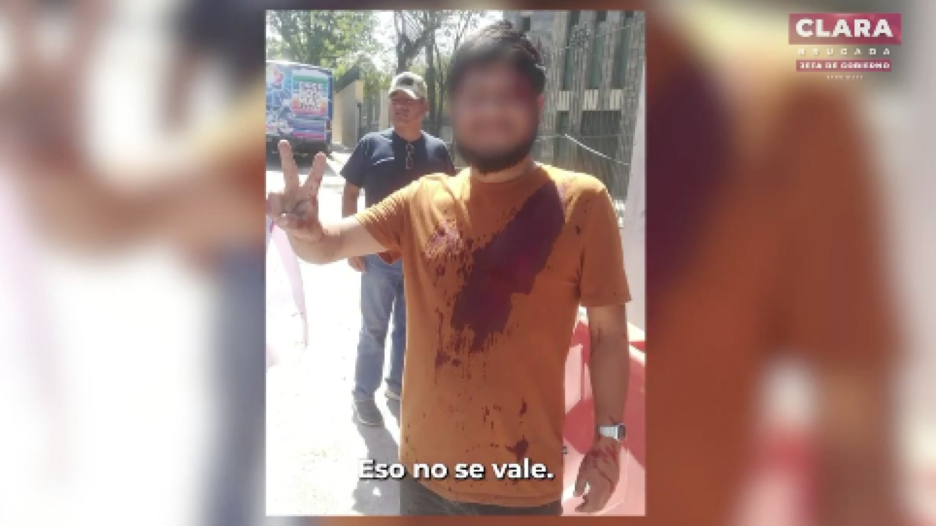 Denuncia Clara Brugada al PAN de agredir a un militante morenista