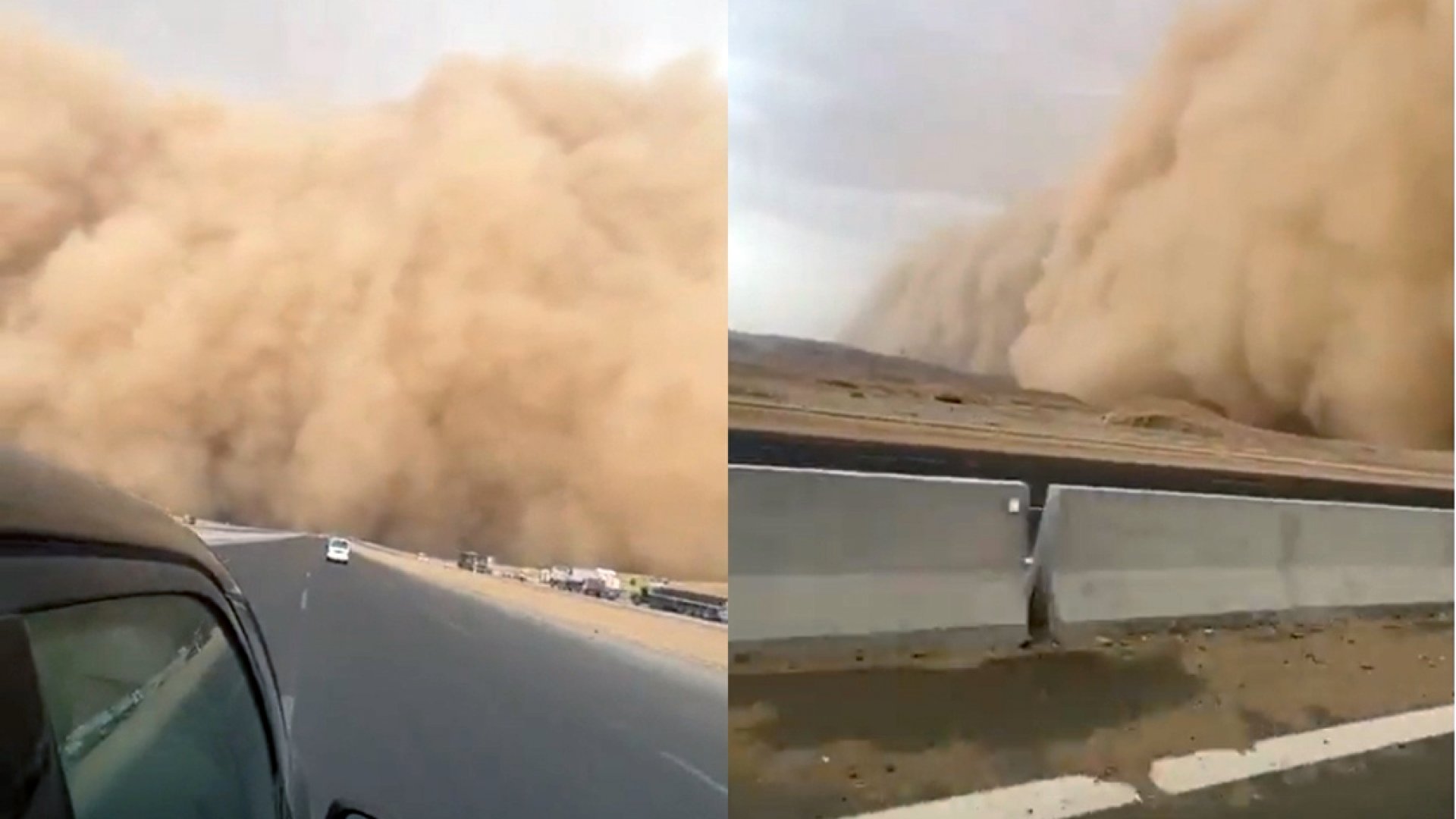 Captan tormenta de arena en carretera Saltillo-Torreón