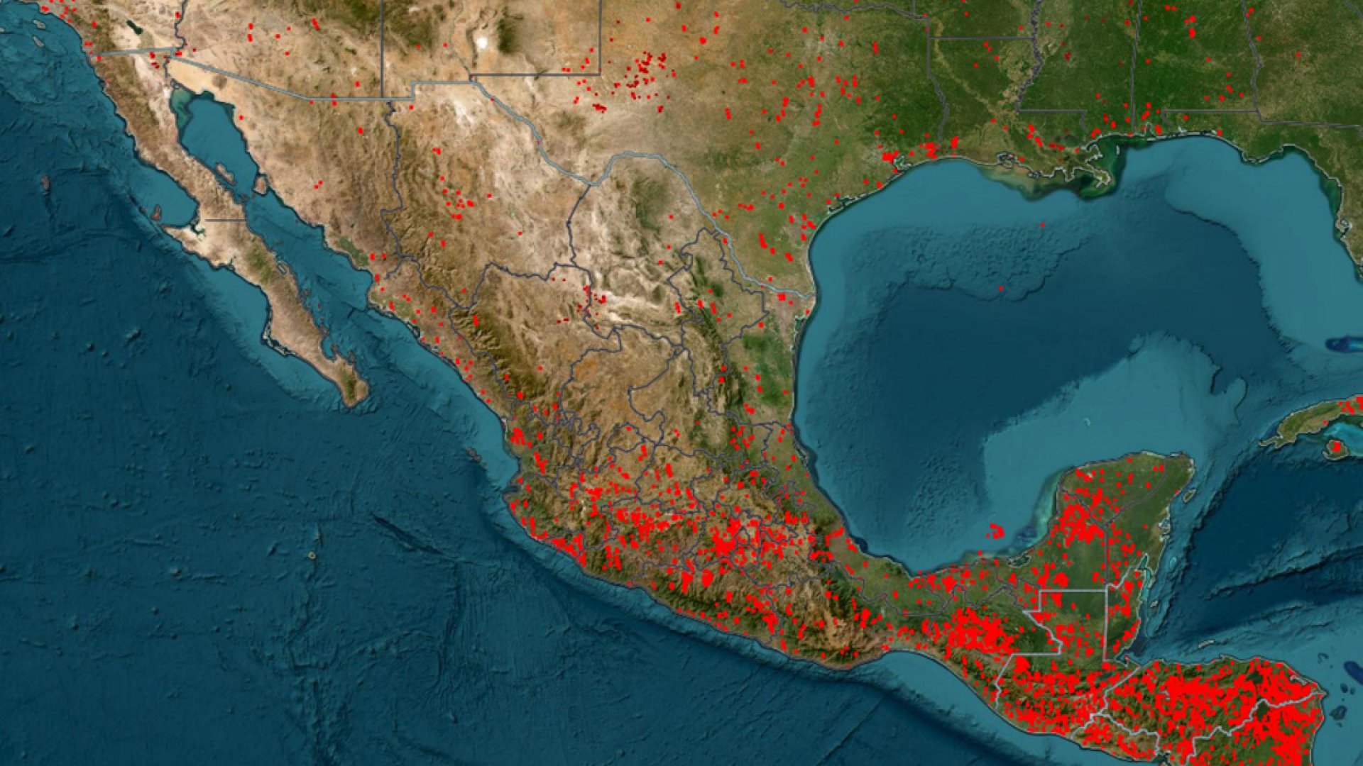 Satélite de la NASA capta evolución de incendios en México