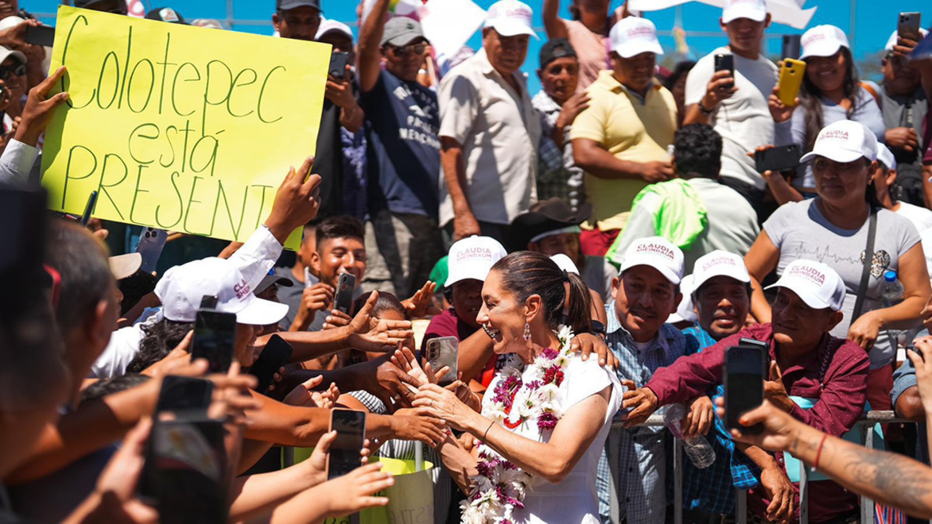 Claudia Sheinbaum, luego de reunirse con más de 50 mil personas en Oaxaca, visita Puebla y Morelos