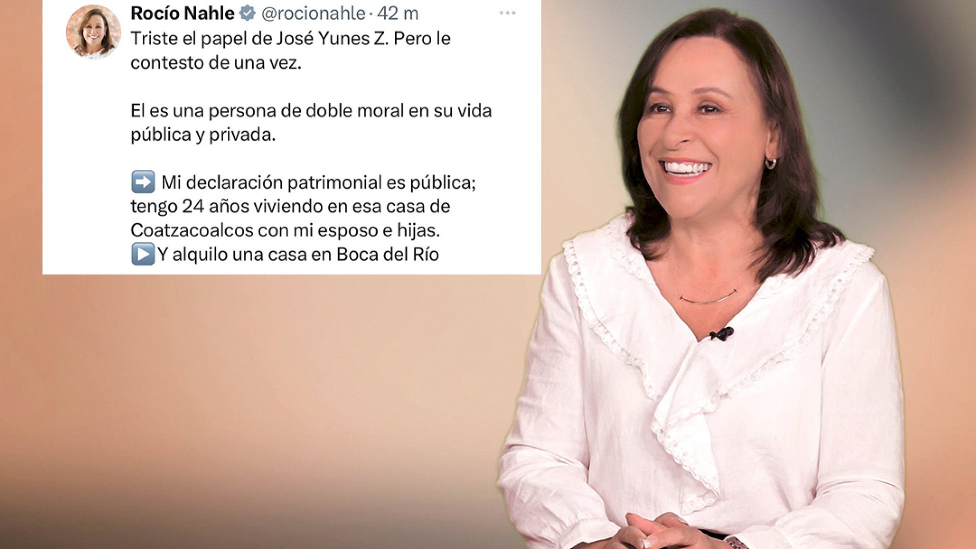 No somos iguales, responde Rocío Nahle a Pepe Yunes