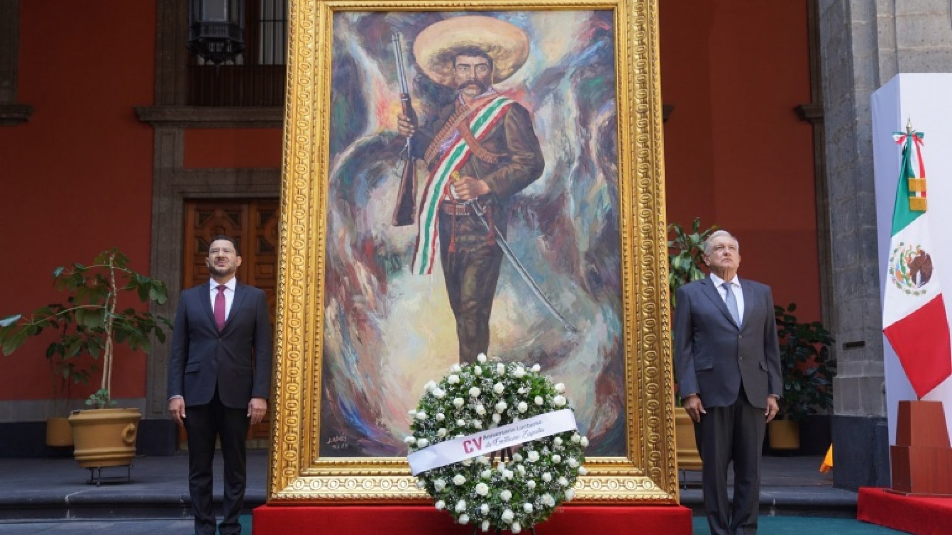 AMLO encabezó el 105 aniversario luctuoso de Emiliano Zapata