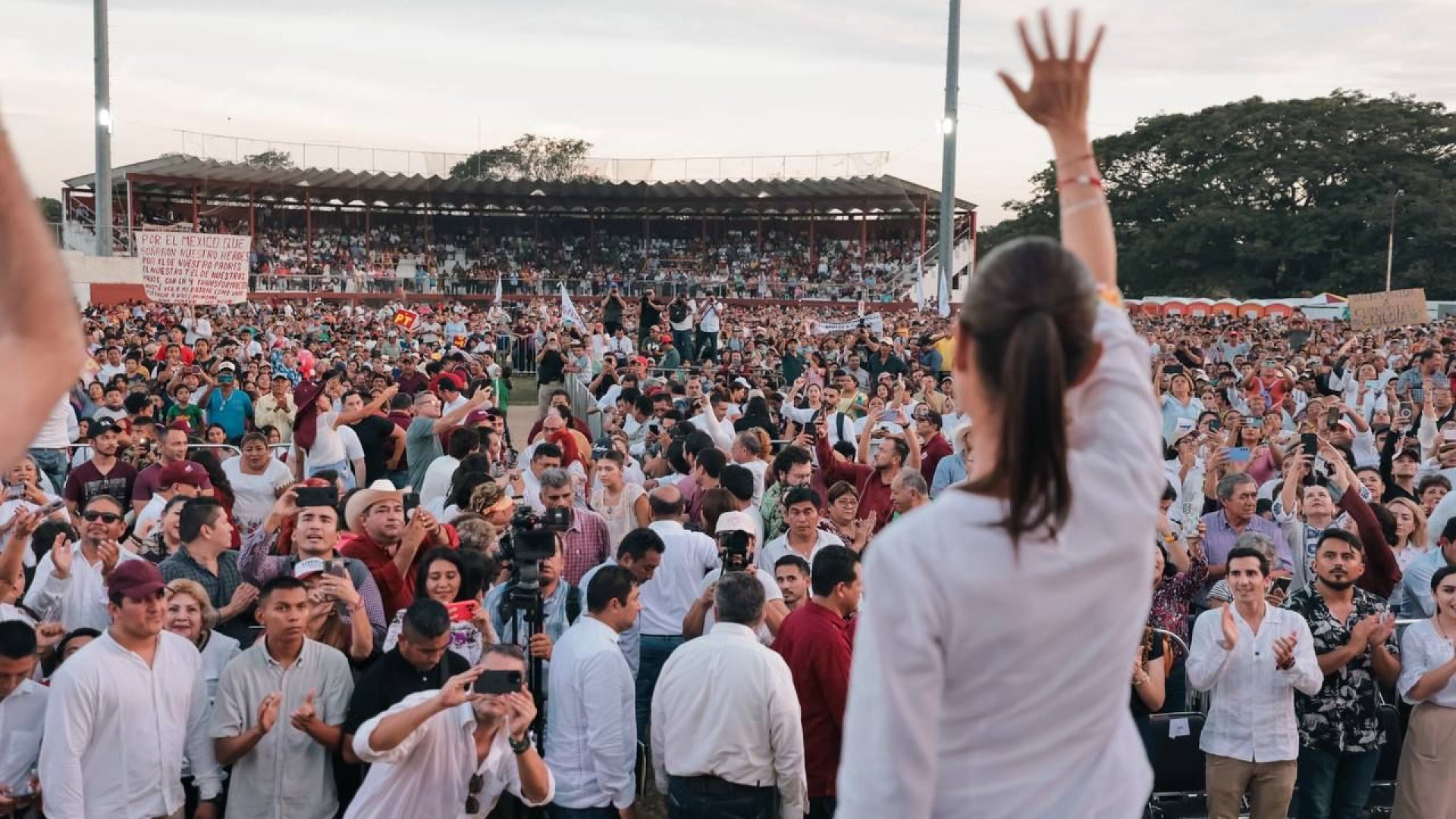 Reúne Claudia Sheinbaum a 200 mil personas en 5 estados
