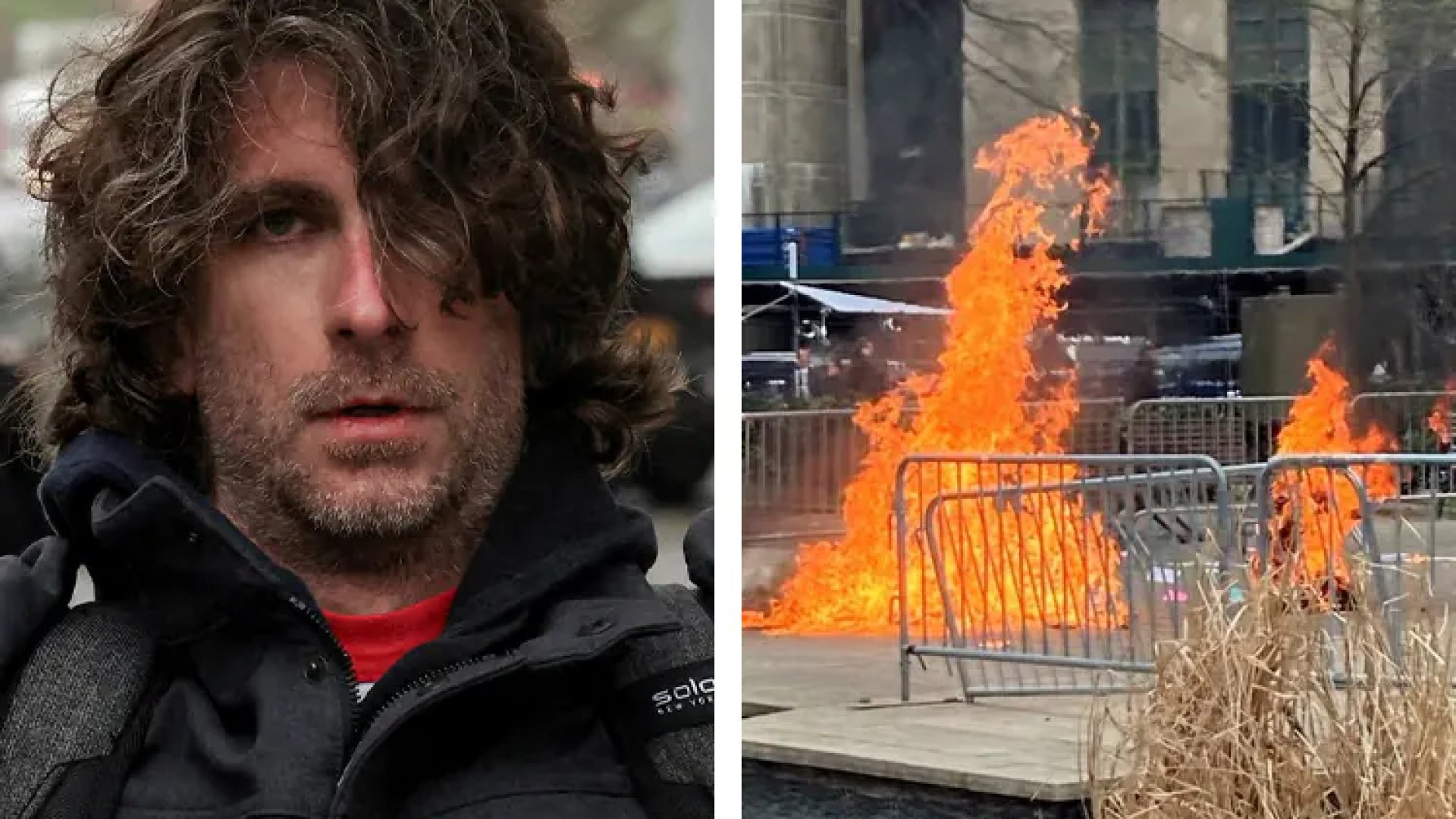 Muere hombre que se prendió fuego afuera de la corte donde se juzga a Trump
