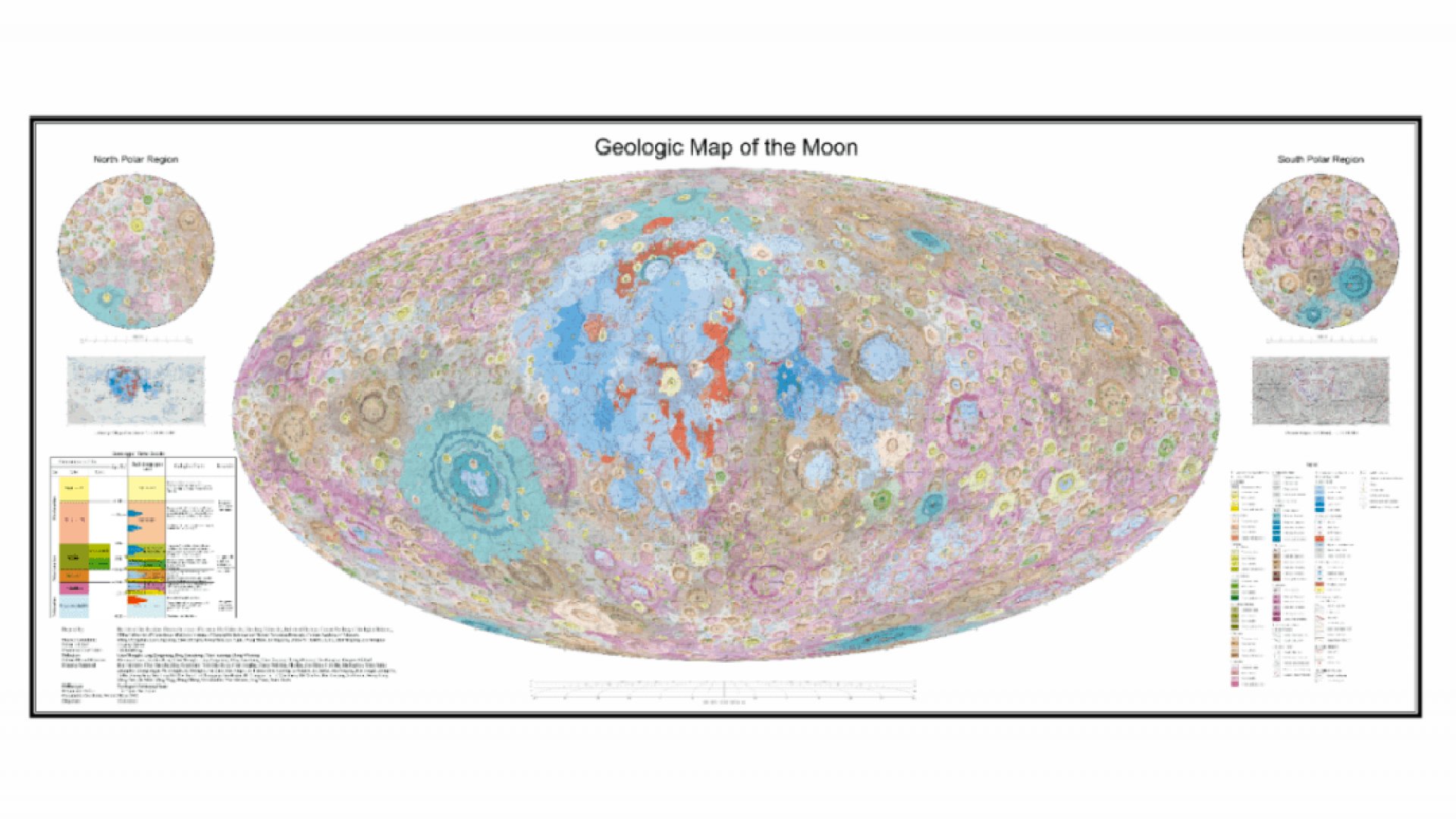 China publica el primer conjunto de mapas geológicos de alta precisión de la Luna
